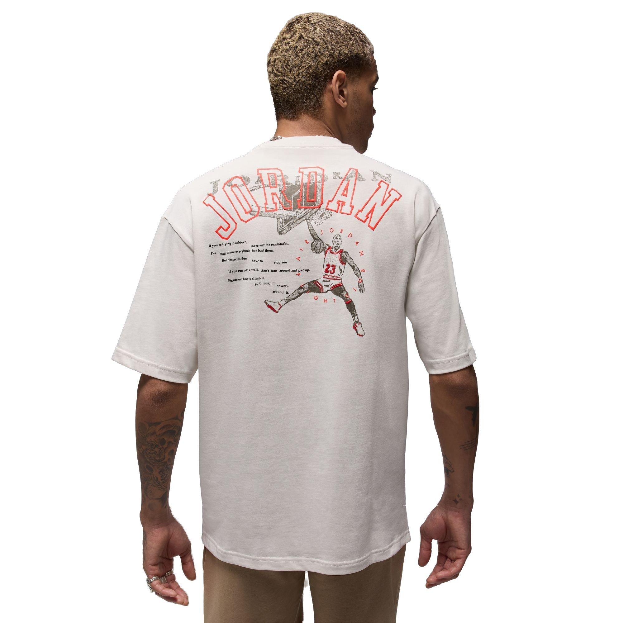 Jordan Men's Gel 1985 Tee - Phantom - KHAKI Thumbnail View 2