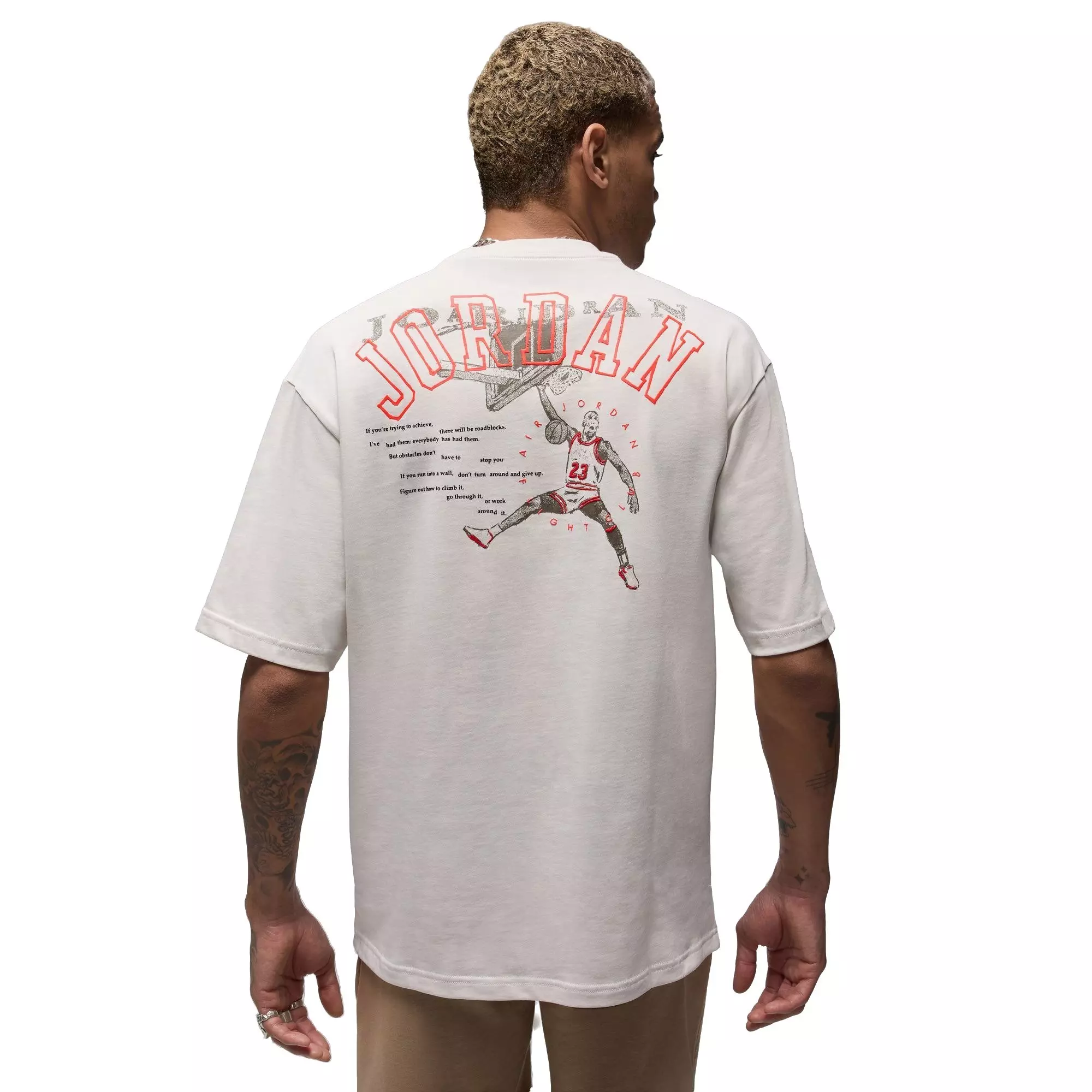 Jordan Men's Gel 1985 Tee - Phantom - KHAKI