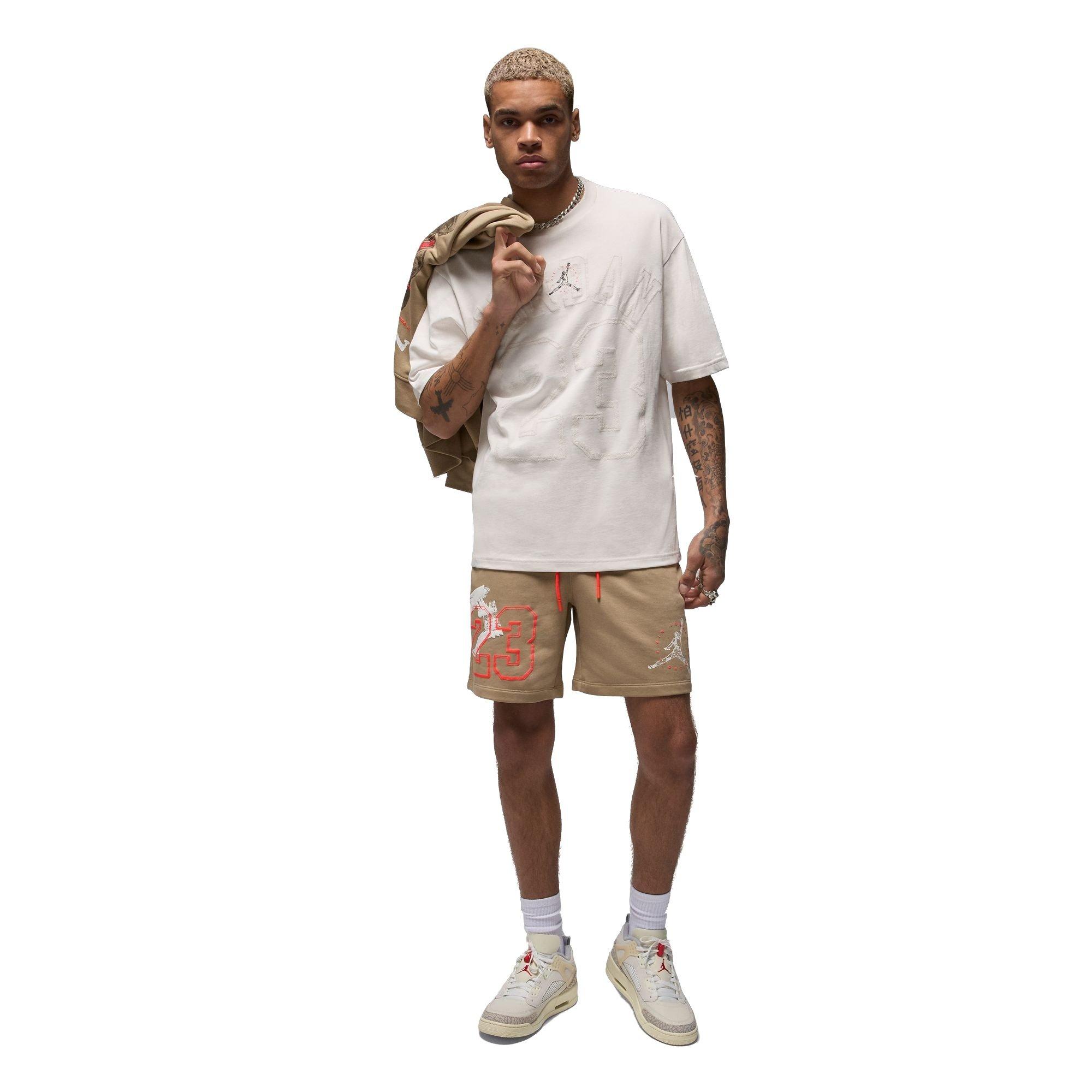 Jordan Men's Gel 1985 Tee - Phantom - KHAKI Thumbnail View 3