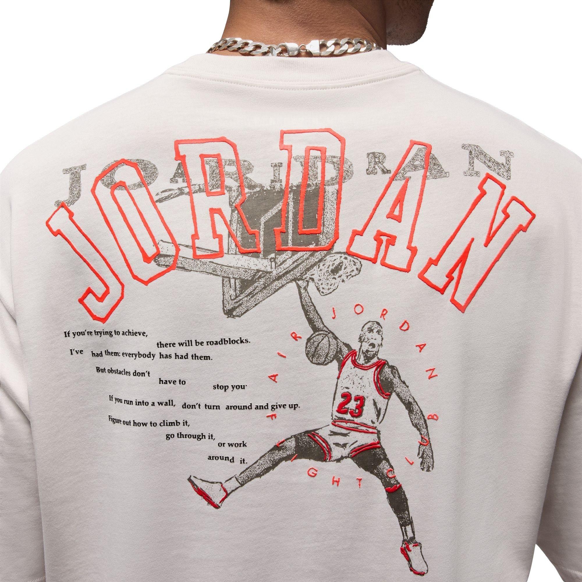 Jordan Men's Gel 1985 Tee - Phantom - KHAKI Thumbnail View 7