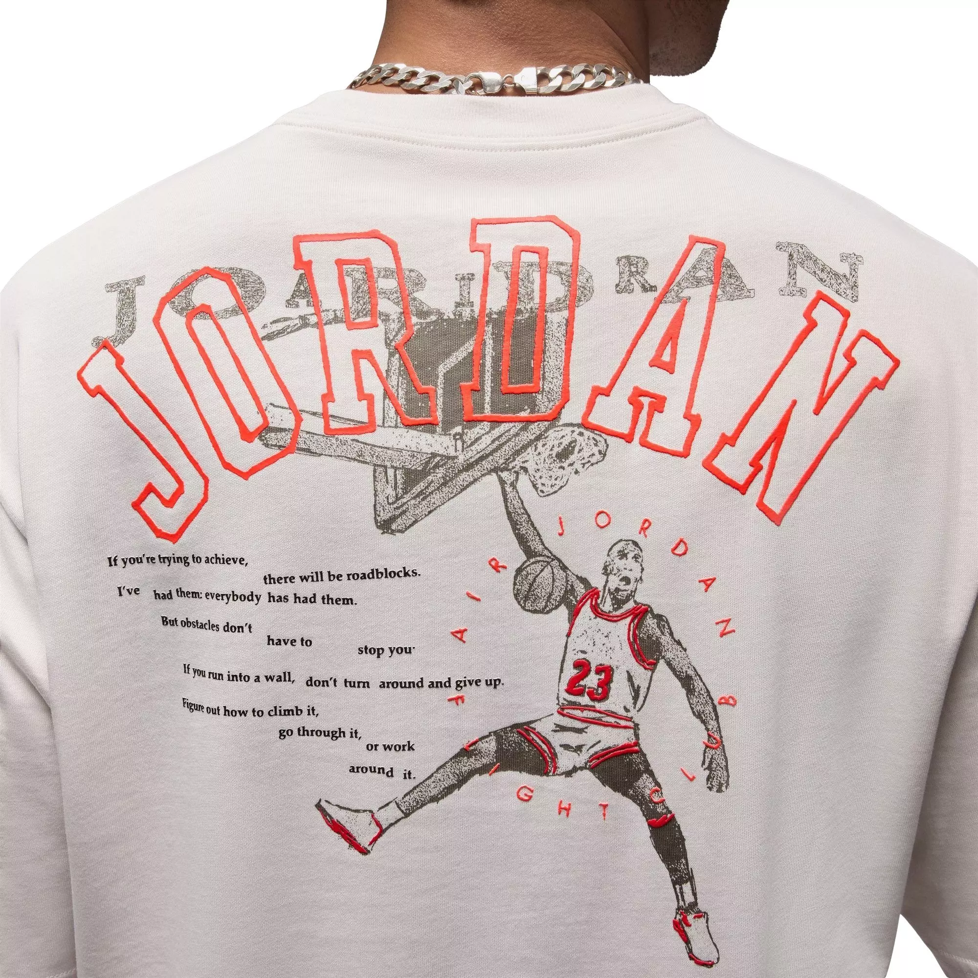 Jordan Men's Gel 1985 Tee - Phantom - KHAKI