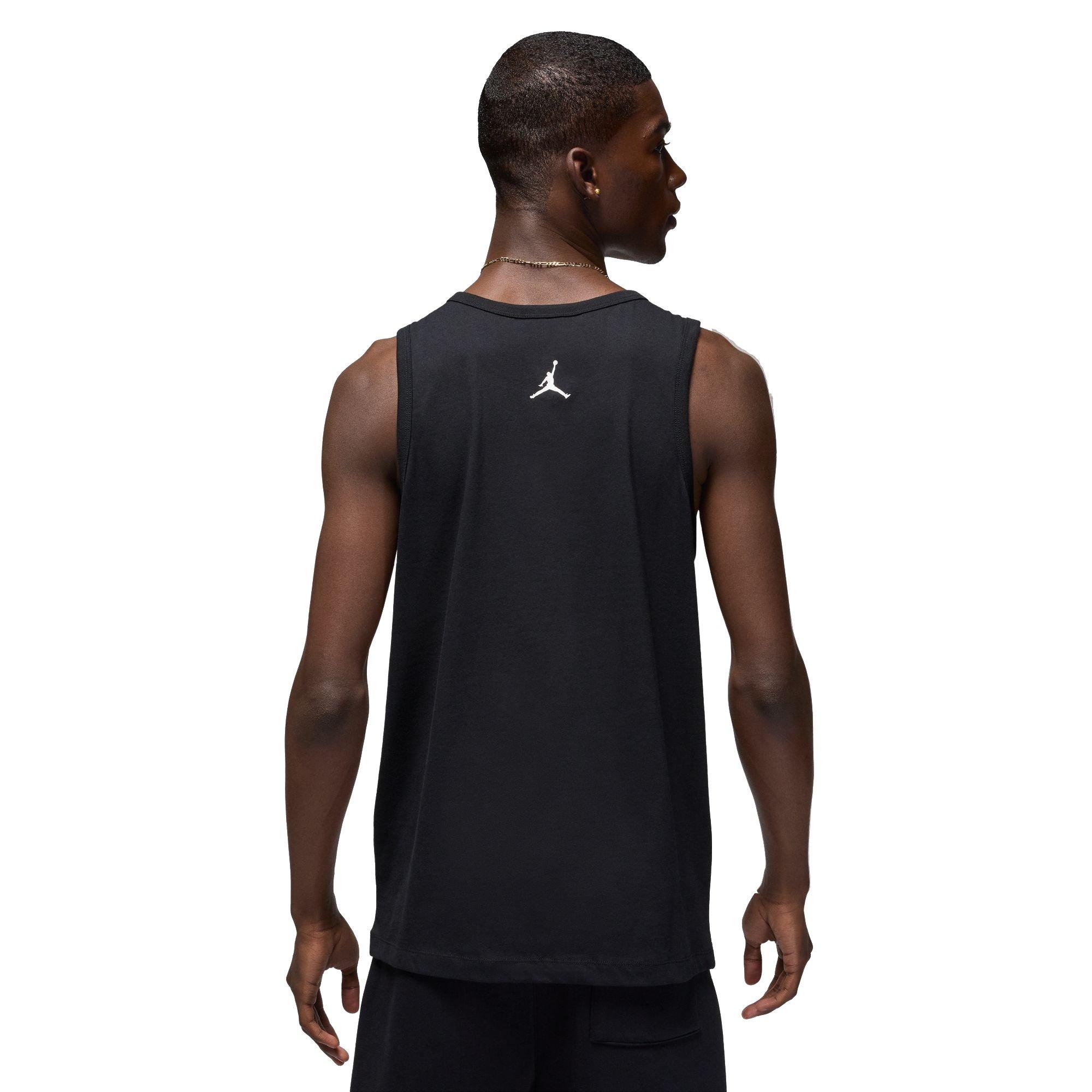 Jordan Men's Essential Graphic Tank - Black/White - BLACK/WHITE Thumbnail View 2
