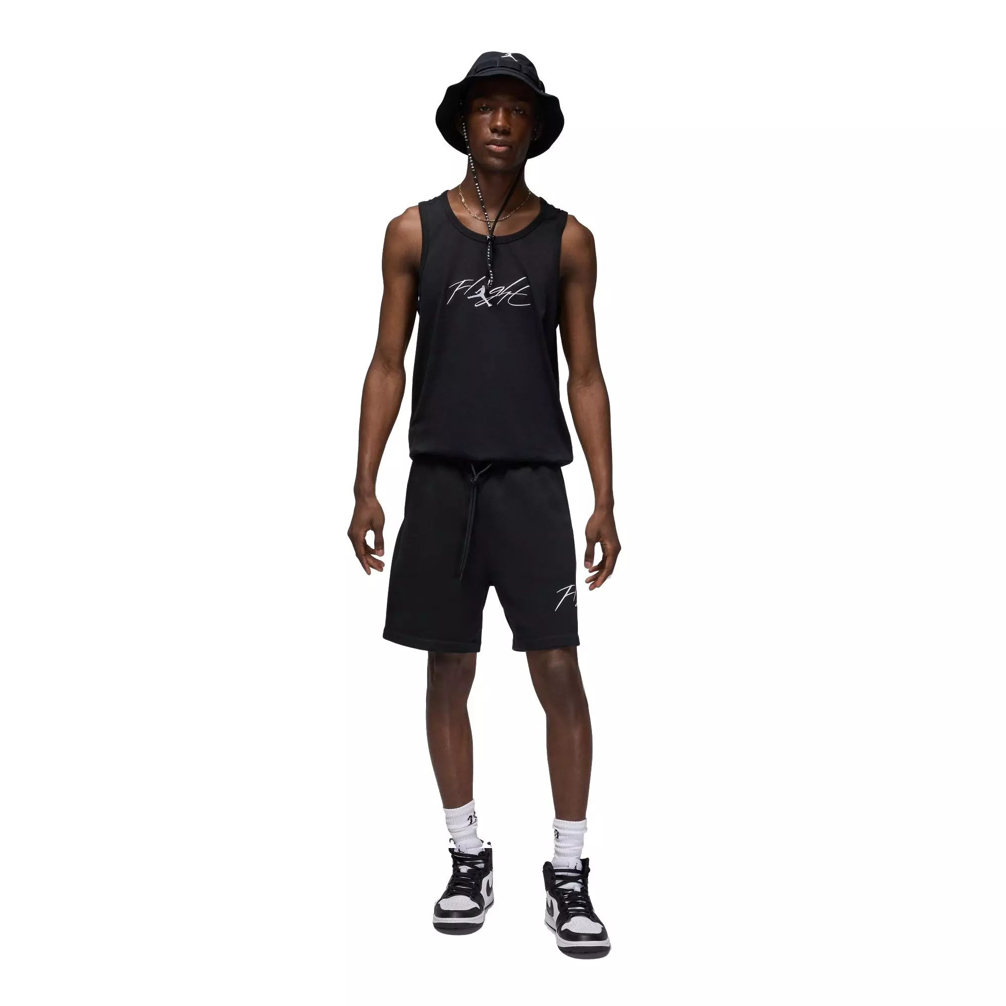 Jordan Men's Essential Graphic Tank - Black/White - BLACK/WHITE