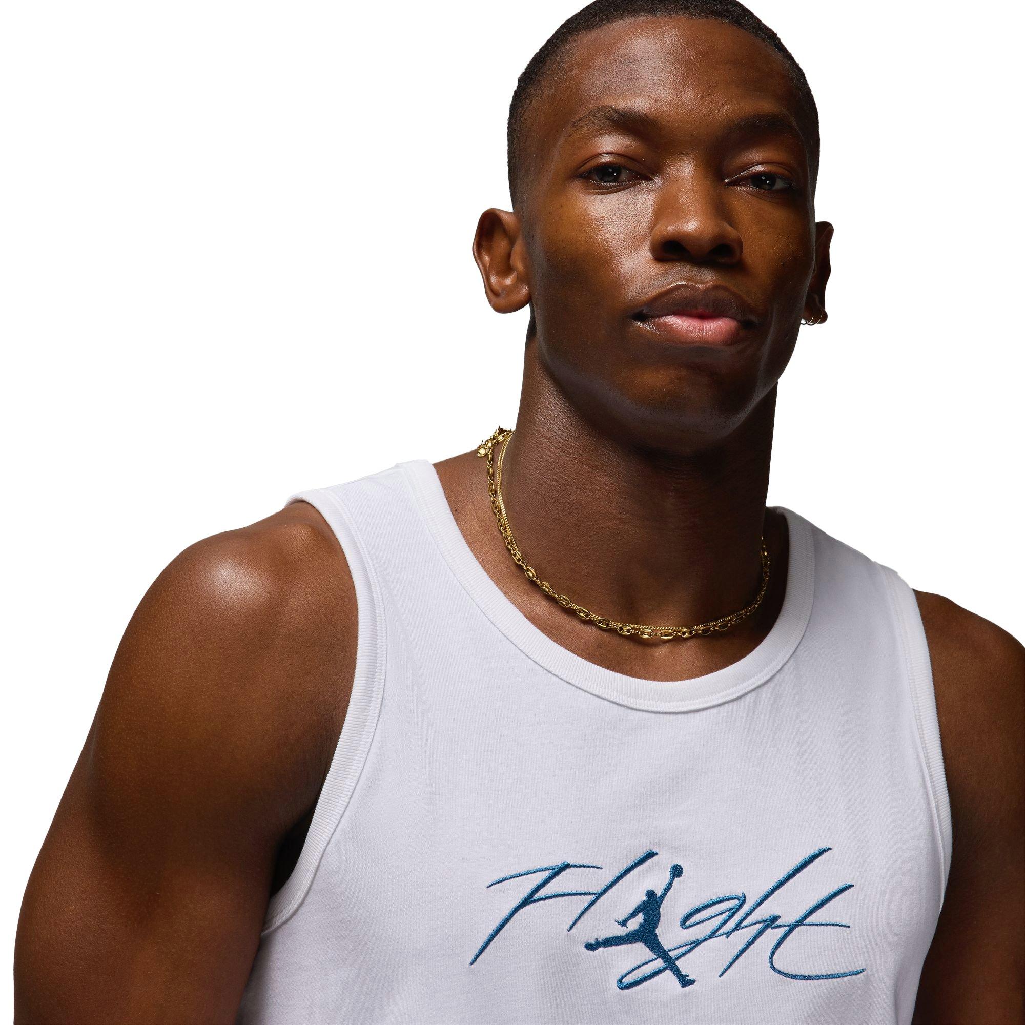 Jordan Men's Flight Essentials Tank - WHITE Thumbnail View 3