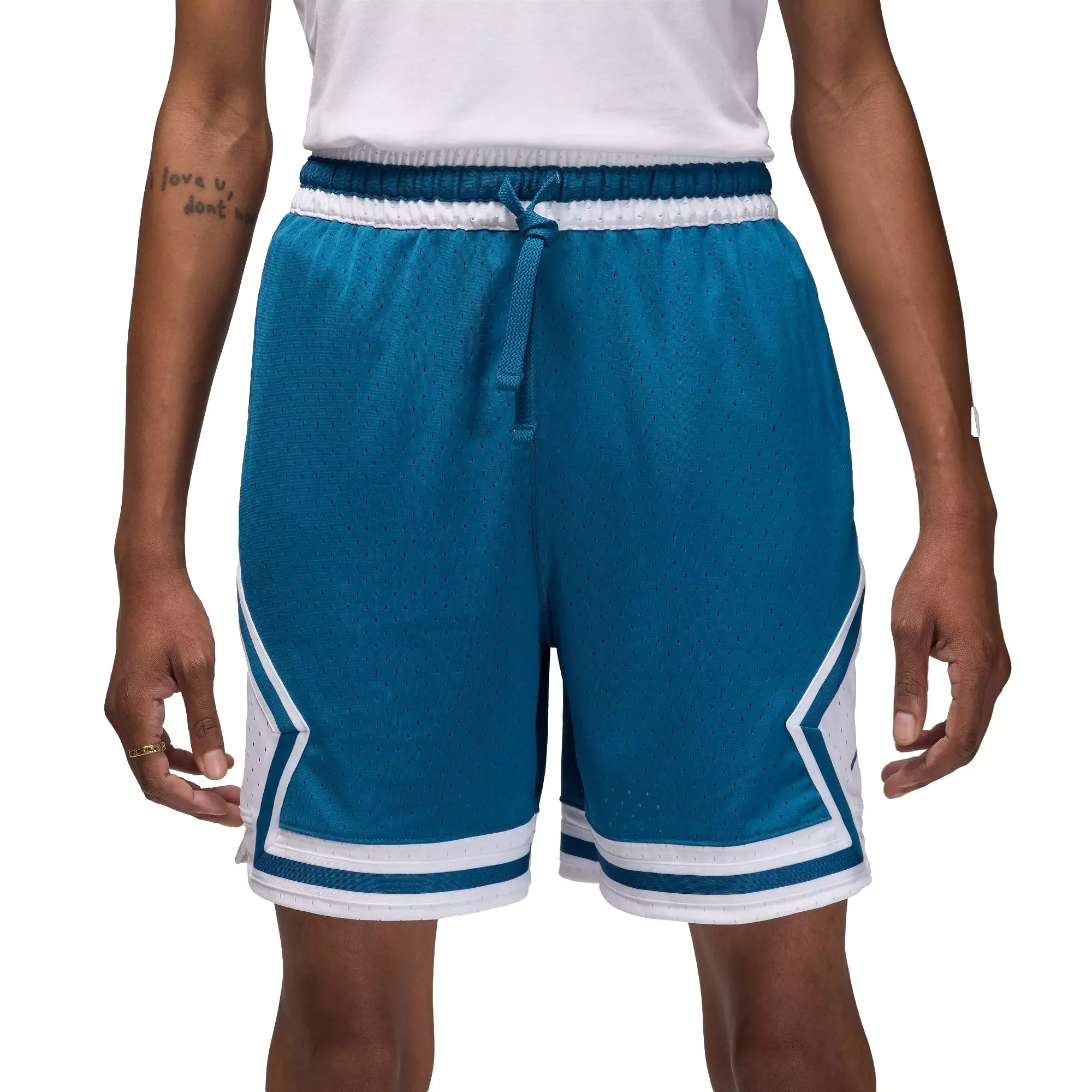 Jordan Men's Diamond Mesh Shorts - Industrial Blue - BLUE