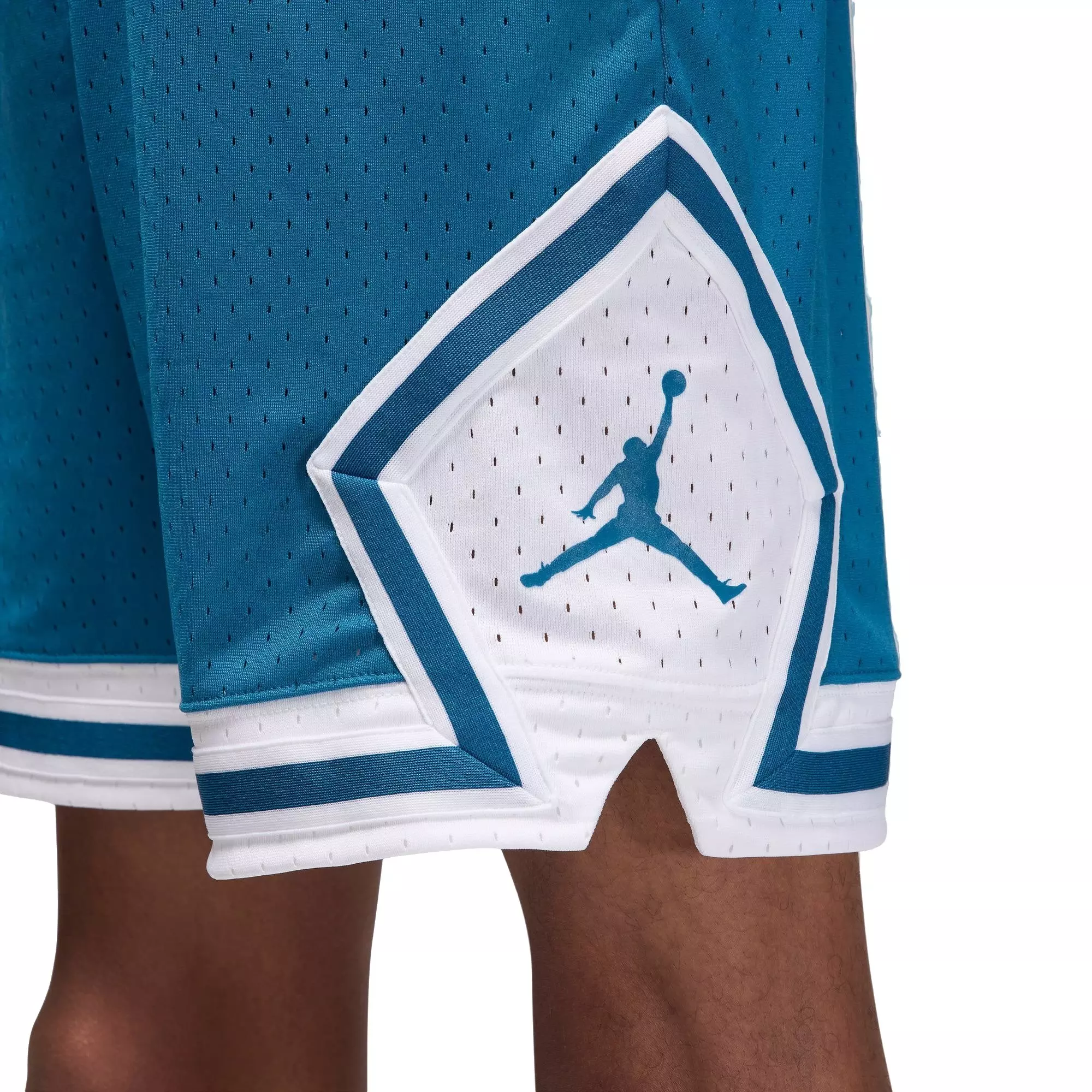 Jordan Men's Diamond Mesh Shorts-Industrial Blue - BLUE