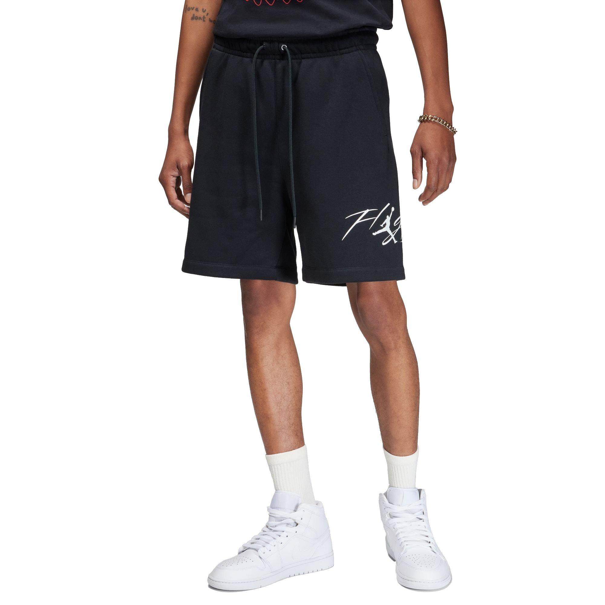 Jordan Men's Flight Brooklyn Fleece Shorts - Black - BLACK Thumbnail View 3