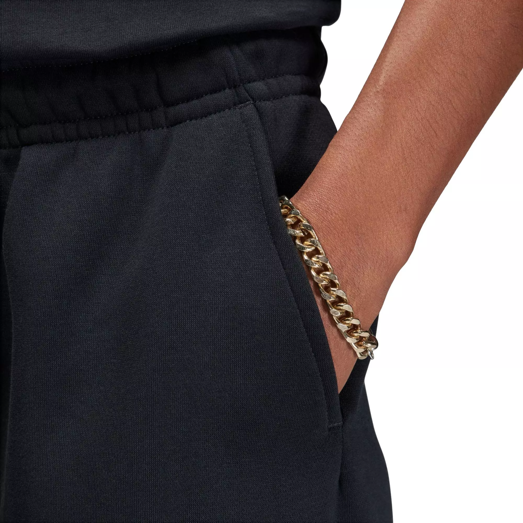 Jordan Men's Brooklyn Fleece Shorts - Black - BLACK