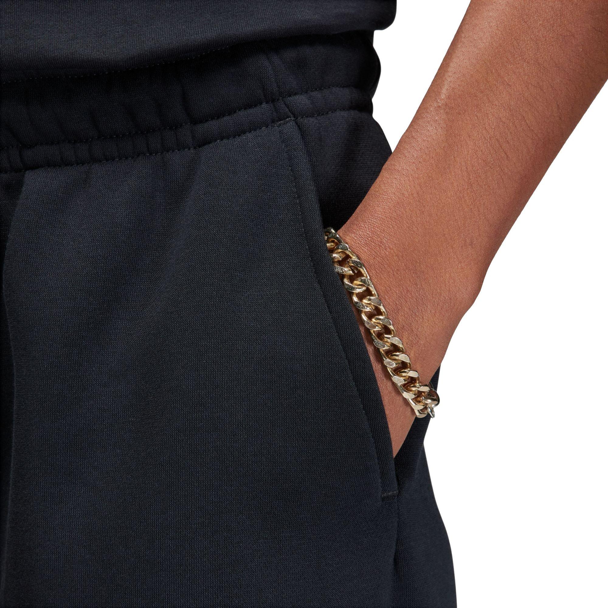 Jordan Men's Flight Brooklyn Fleece Shorts - Black - BLACK Thumbnail View 4