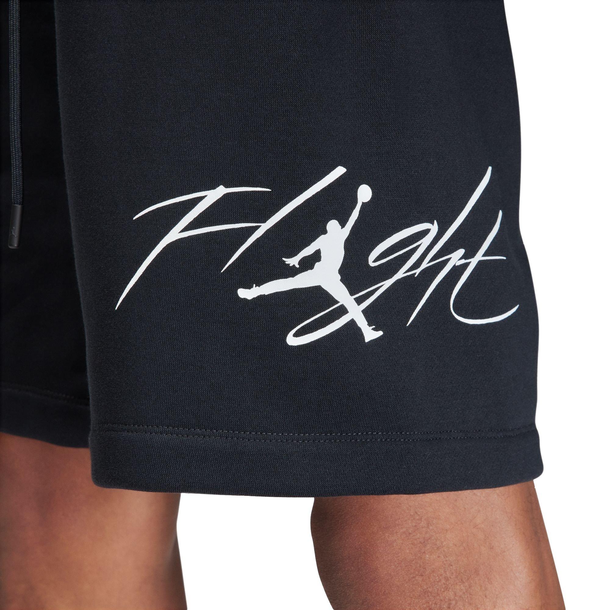 Jordan Men's Flight Brooklyn Fleece Shorts - Black - BLACK Thumbnail View 6