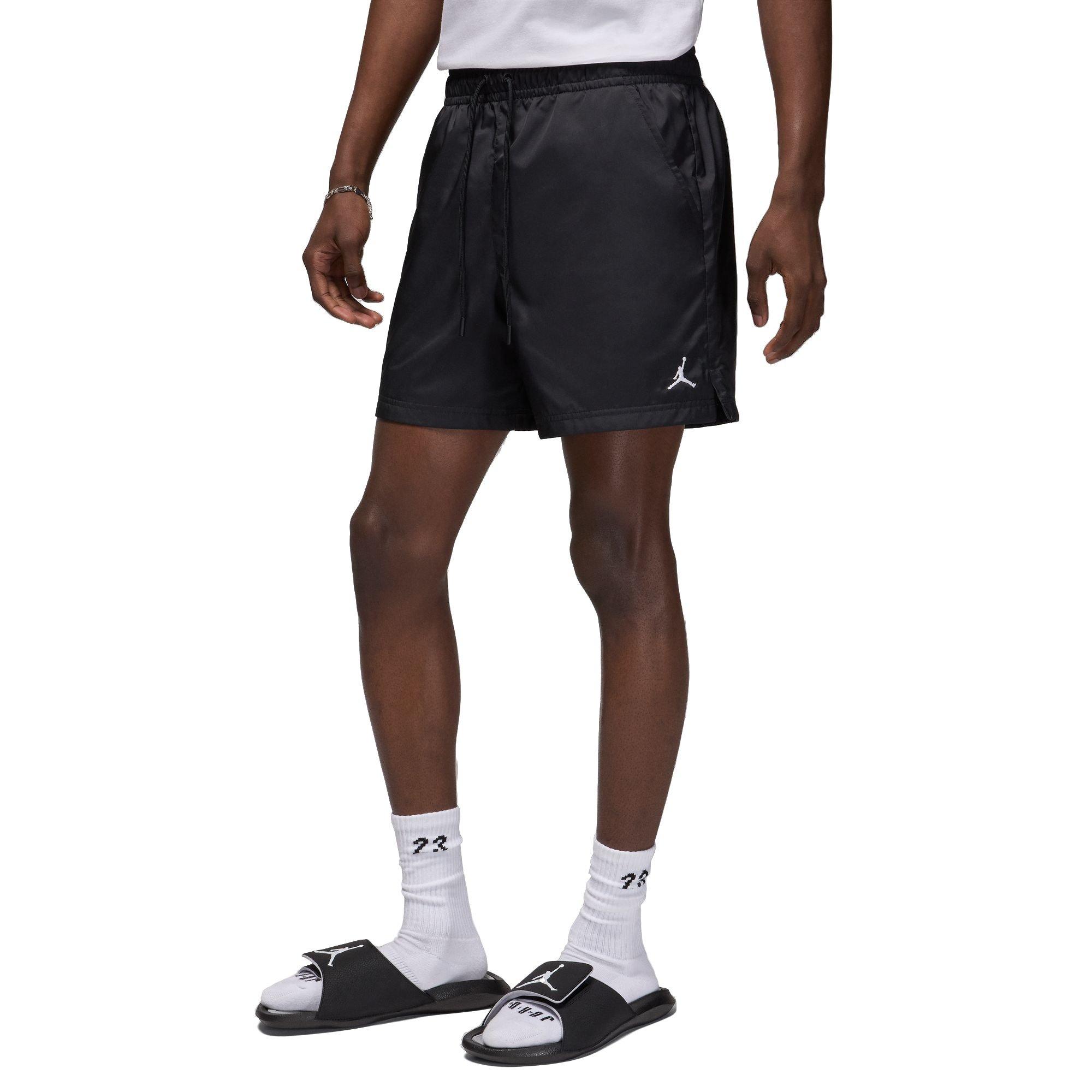 Jordan Men's 5-Inch Essentials Poolside Shorts - BLACK Thumbnail View 3