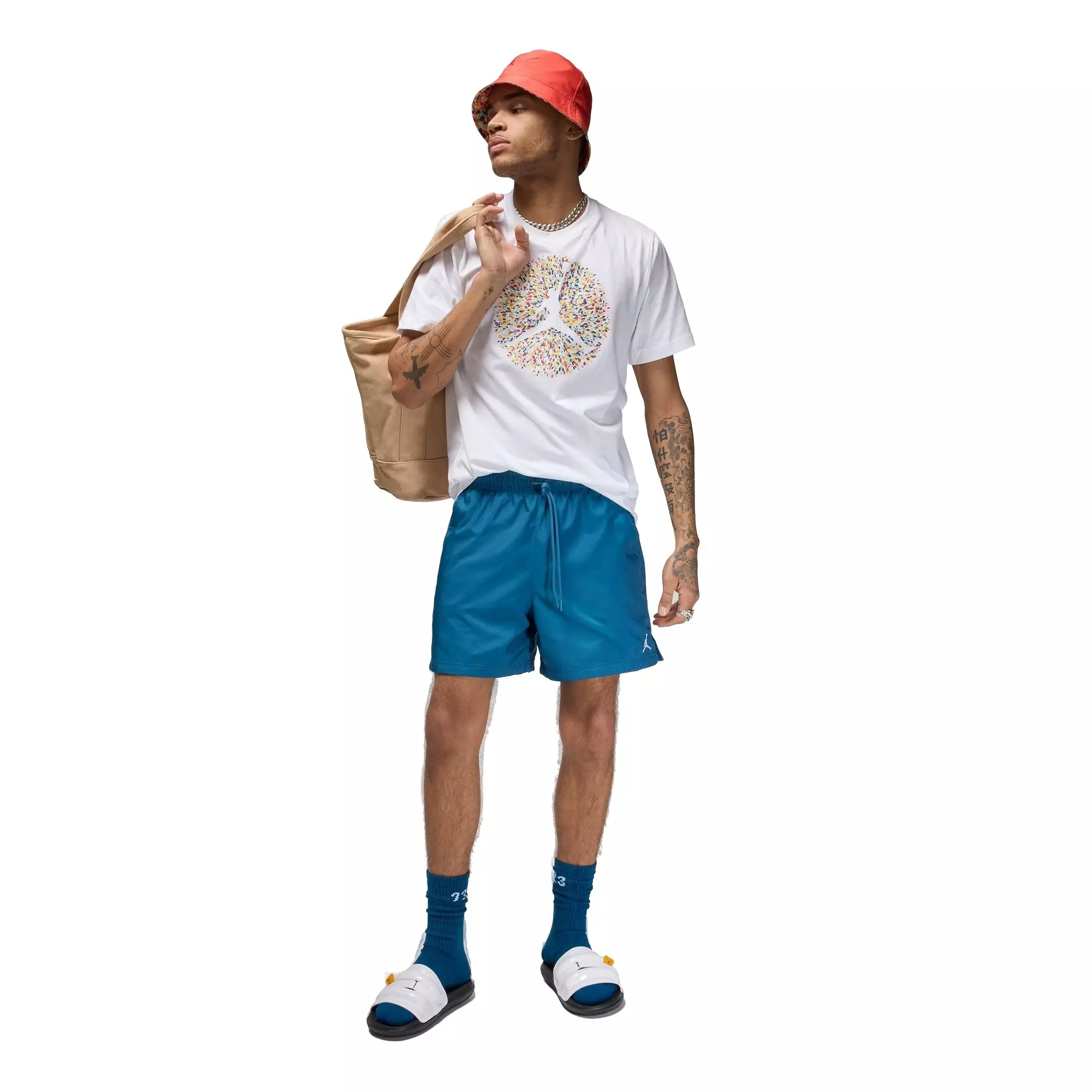 Jordan Men's Essential 5-Inch Pool Side Shorts - BLUE