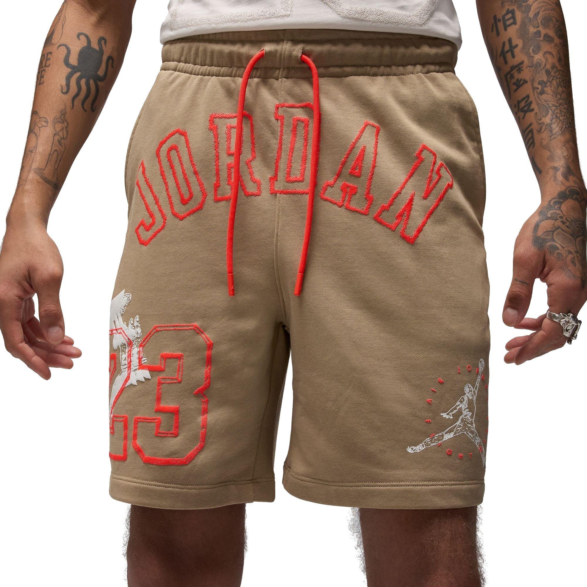 Jordan Men's Gel Fleece Shorts - Khaki - KHAKI Thumbnail View 1