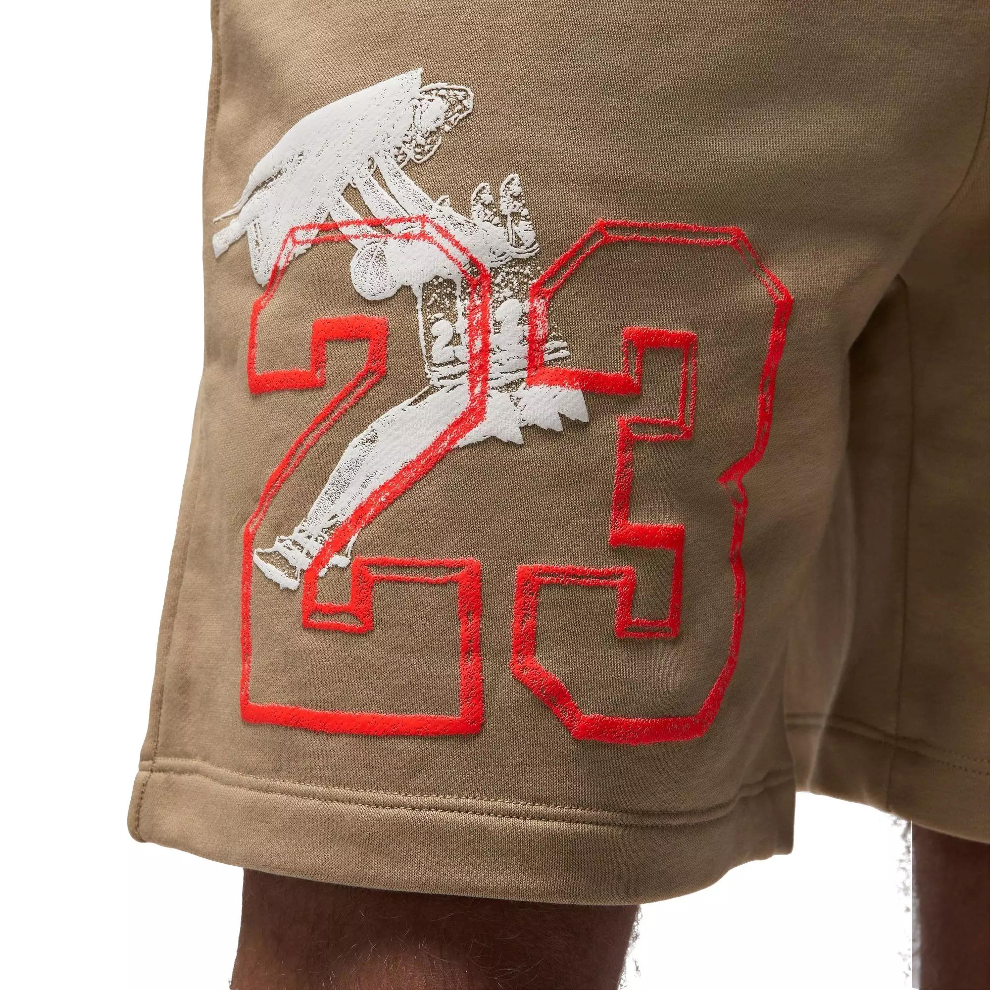 Jordan Men's Gel Fleece Shorts - Khaki - KHAKI