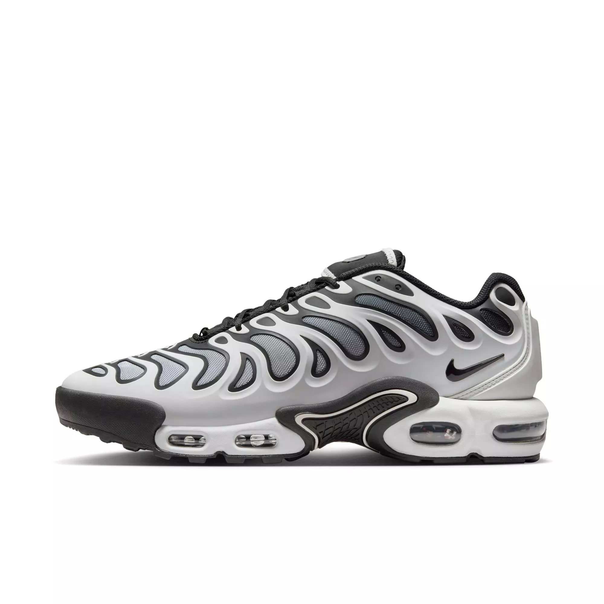 Nike Air Max Plus Drift "White/Black/Metallic Silver" Men's Shoe - WHITE/BLACK