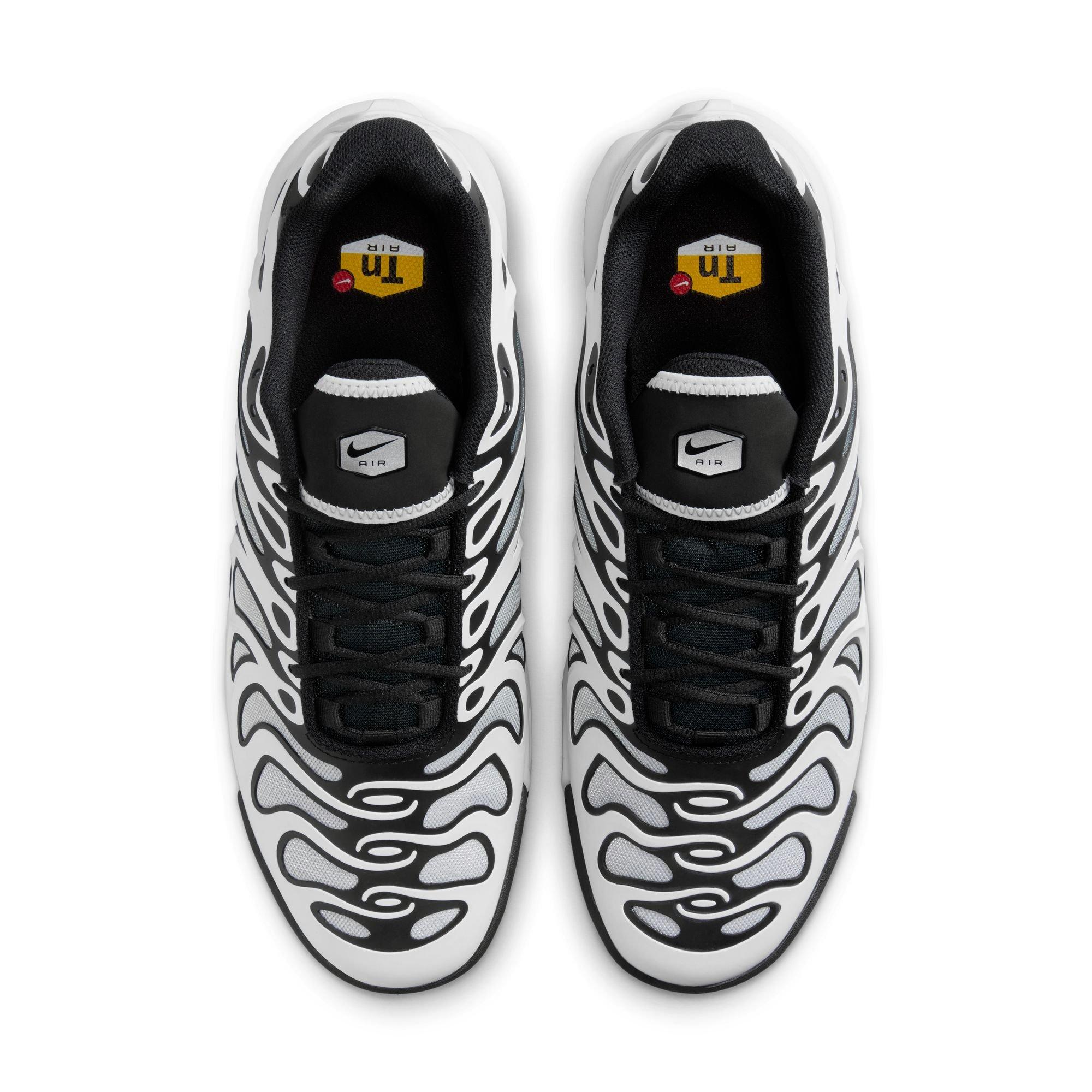 Nike Air Max Plus Drift "White/Black/Metallic Silver" Men's Shoe - WHITE/BLACK Thumbnail View 7