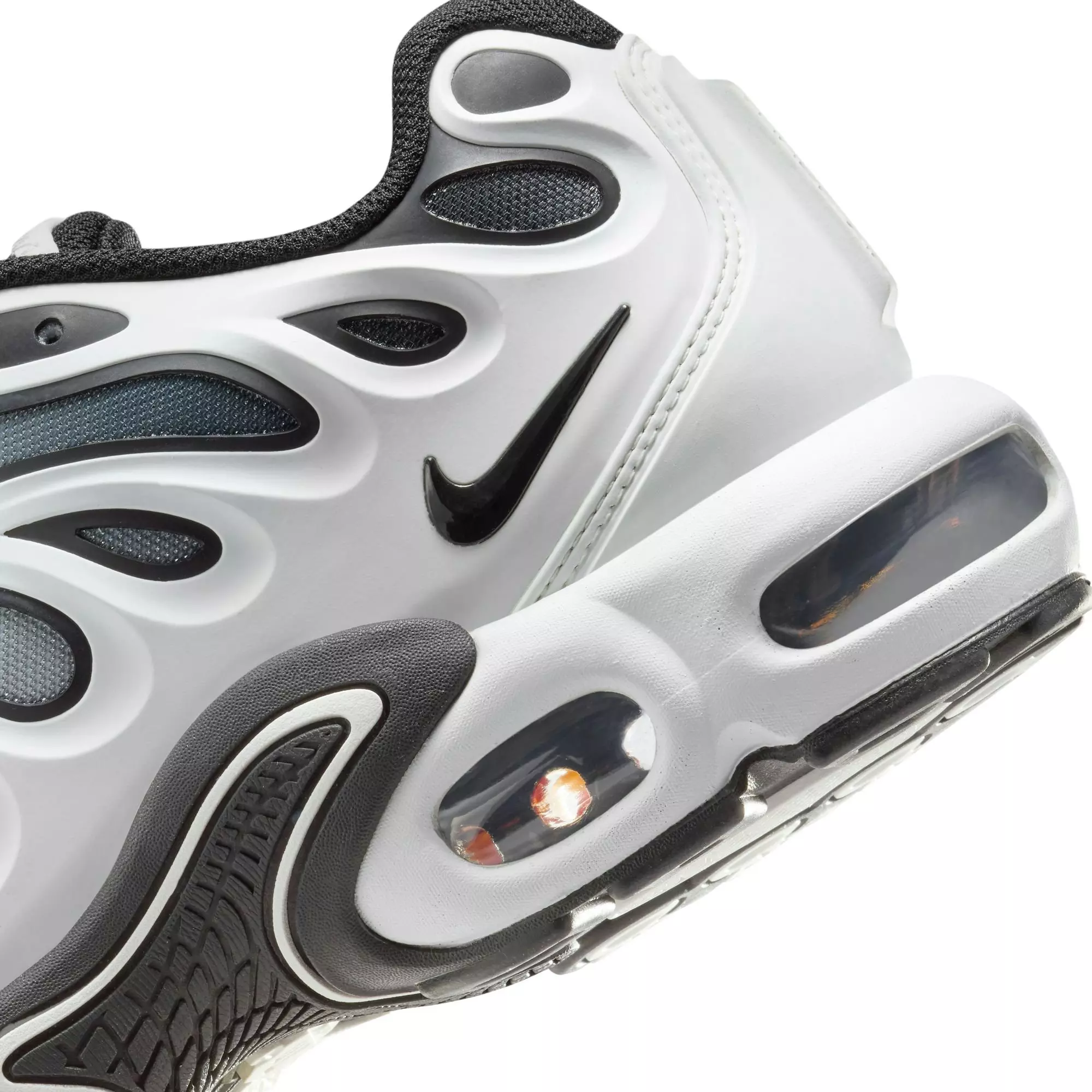 Nike Air Max Plus Drift "White/Black/Metallic Silver" Men's Shoe - WHITE/BLACK