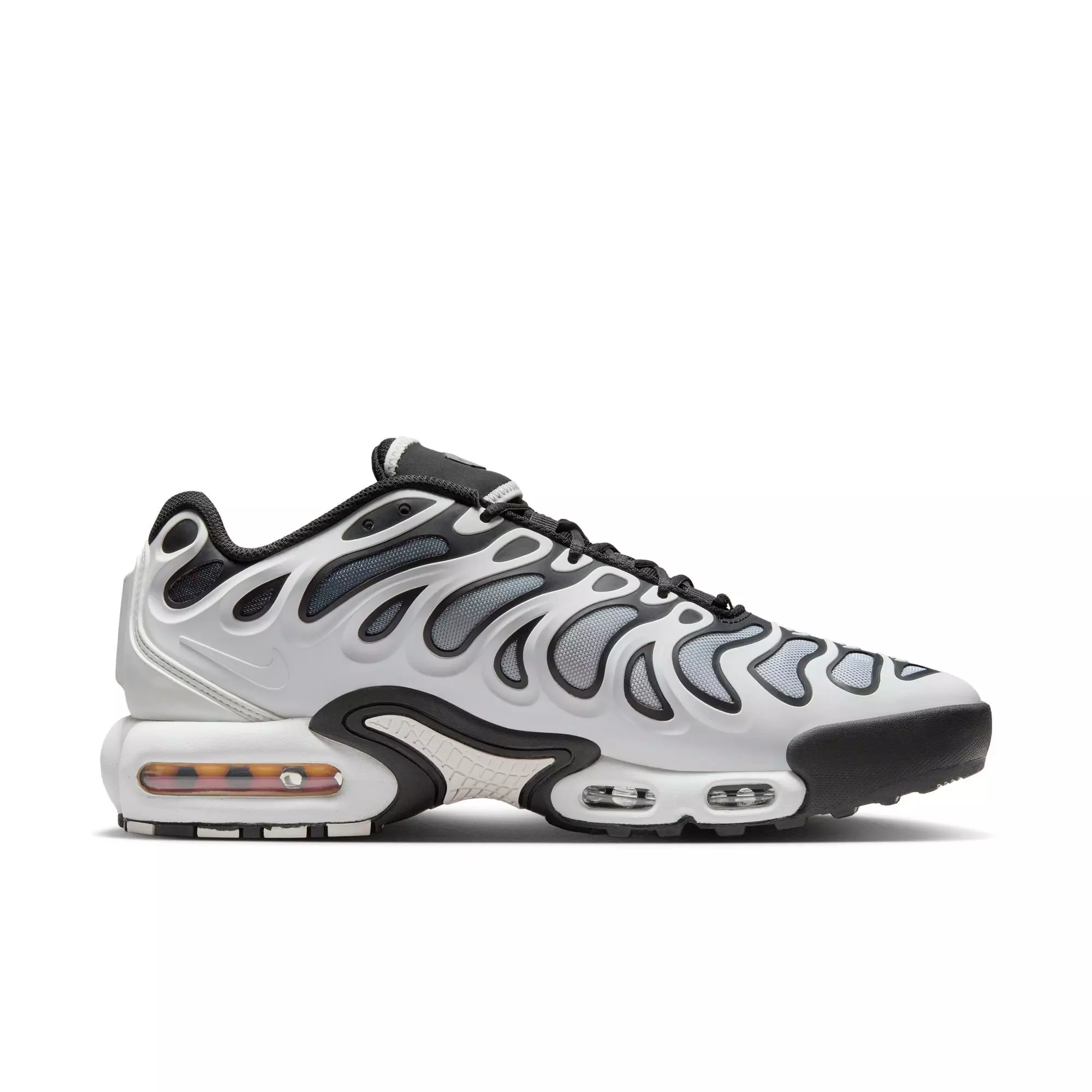 Nike Air Max Plus Drift "White/Black/Metallic Silver" Men's Shoe - WHITE/BLACK