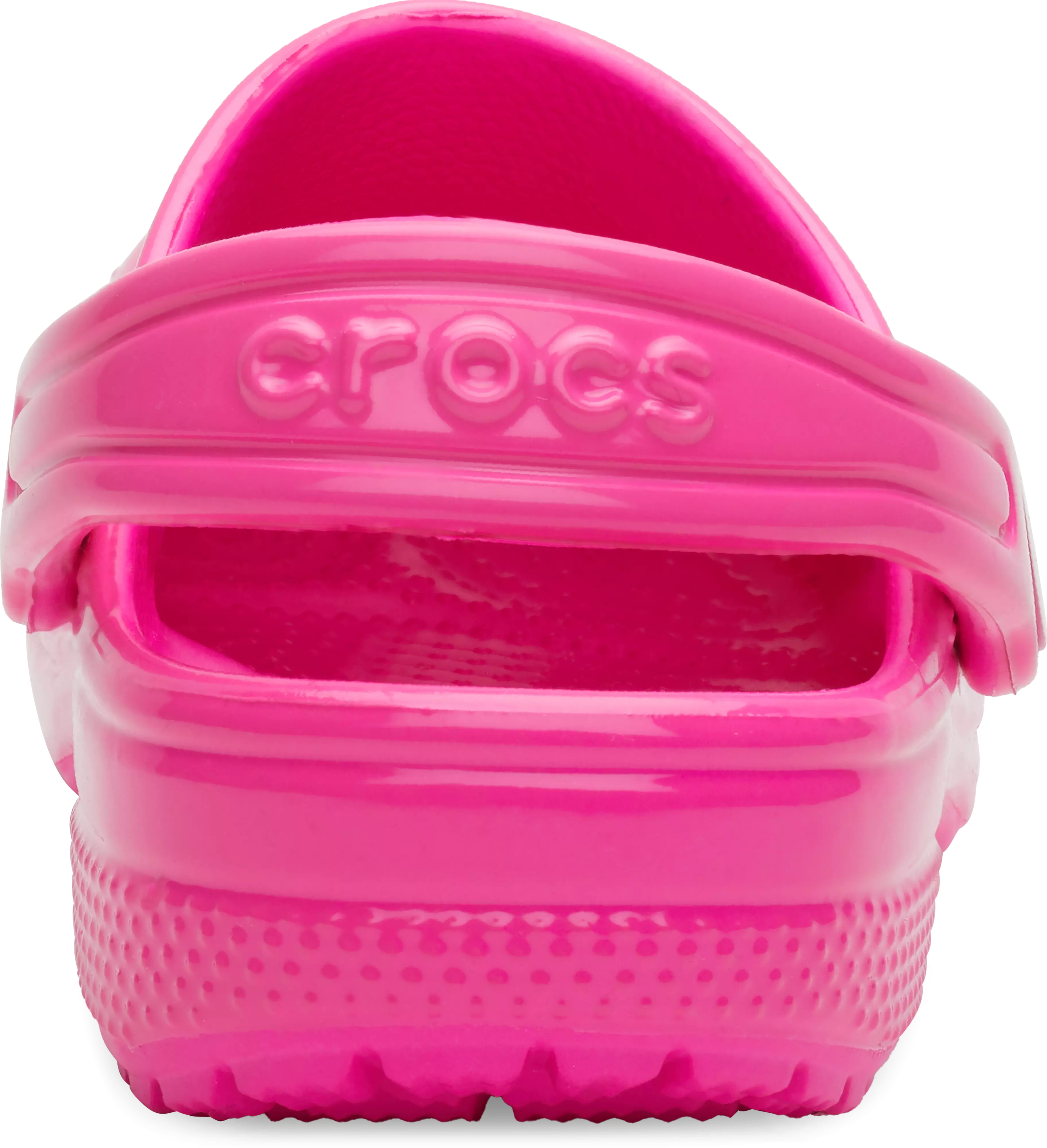 Crocs Classic High Shine "Highlighter Pink" Preschool Girls' Clog - PINK