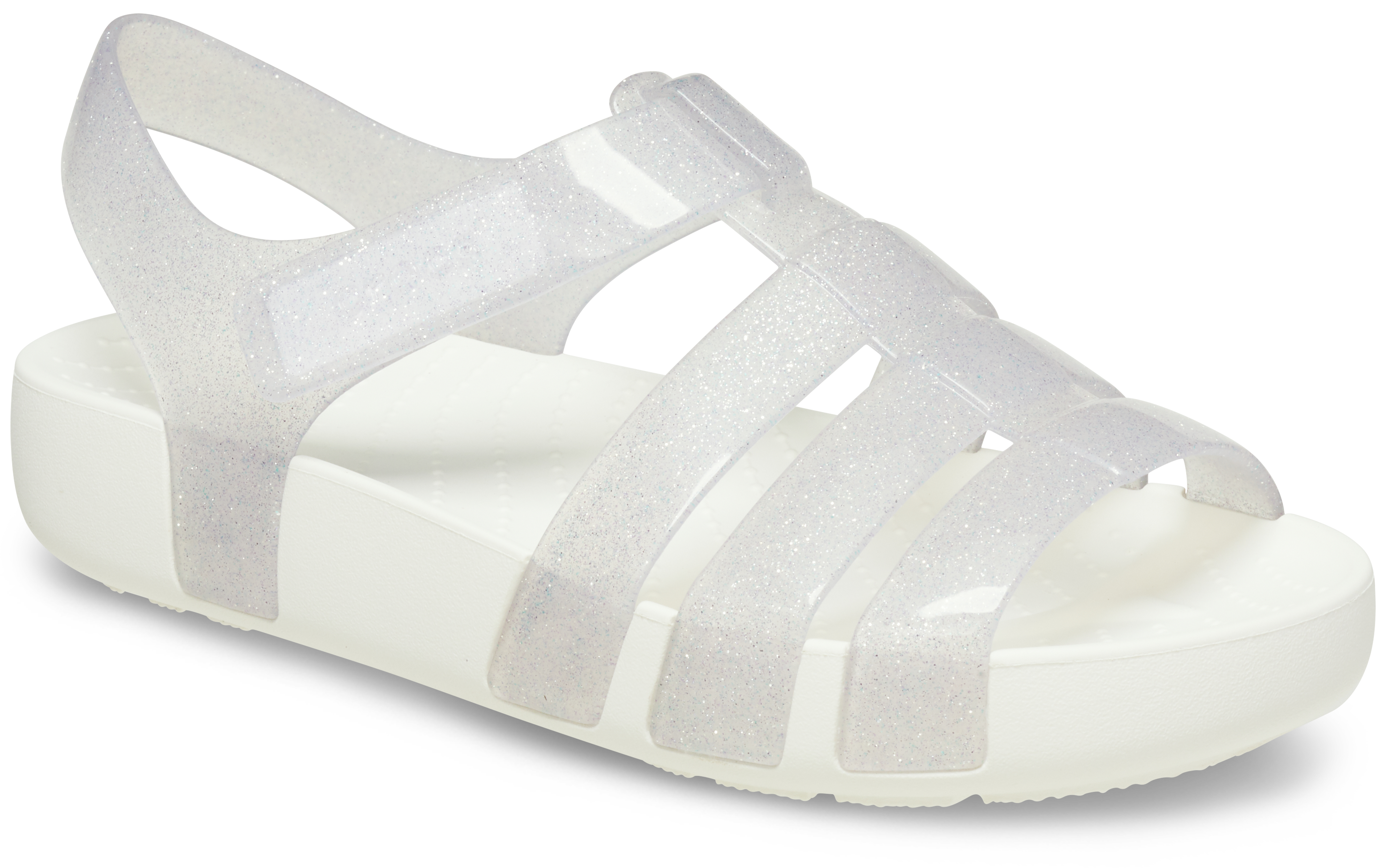 Crocs Isabella Jelly Preschool Girls' White Sandal