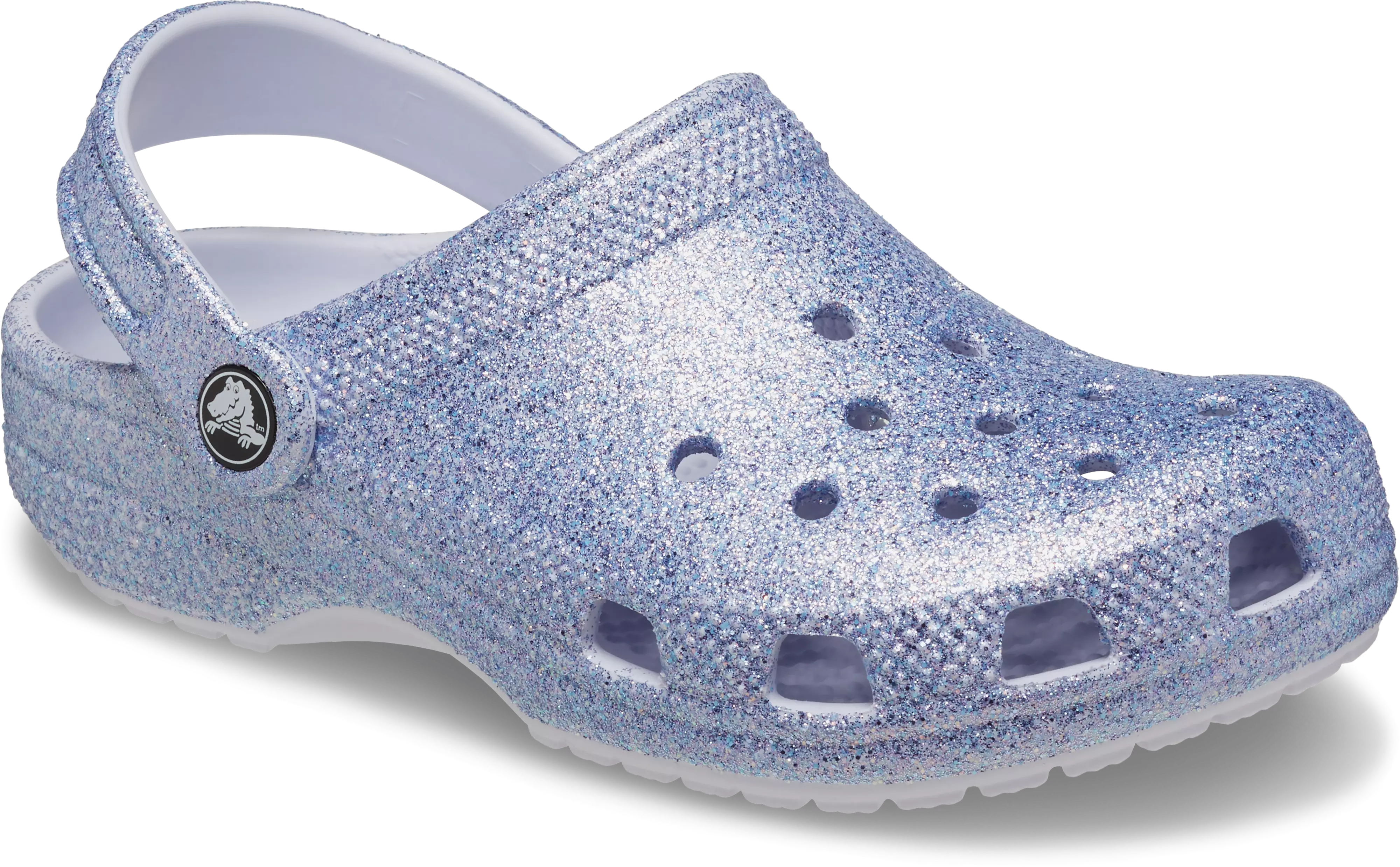 Crocs Classic "Purple Glitter" Toddler Girls' Clog - PURPLE