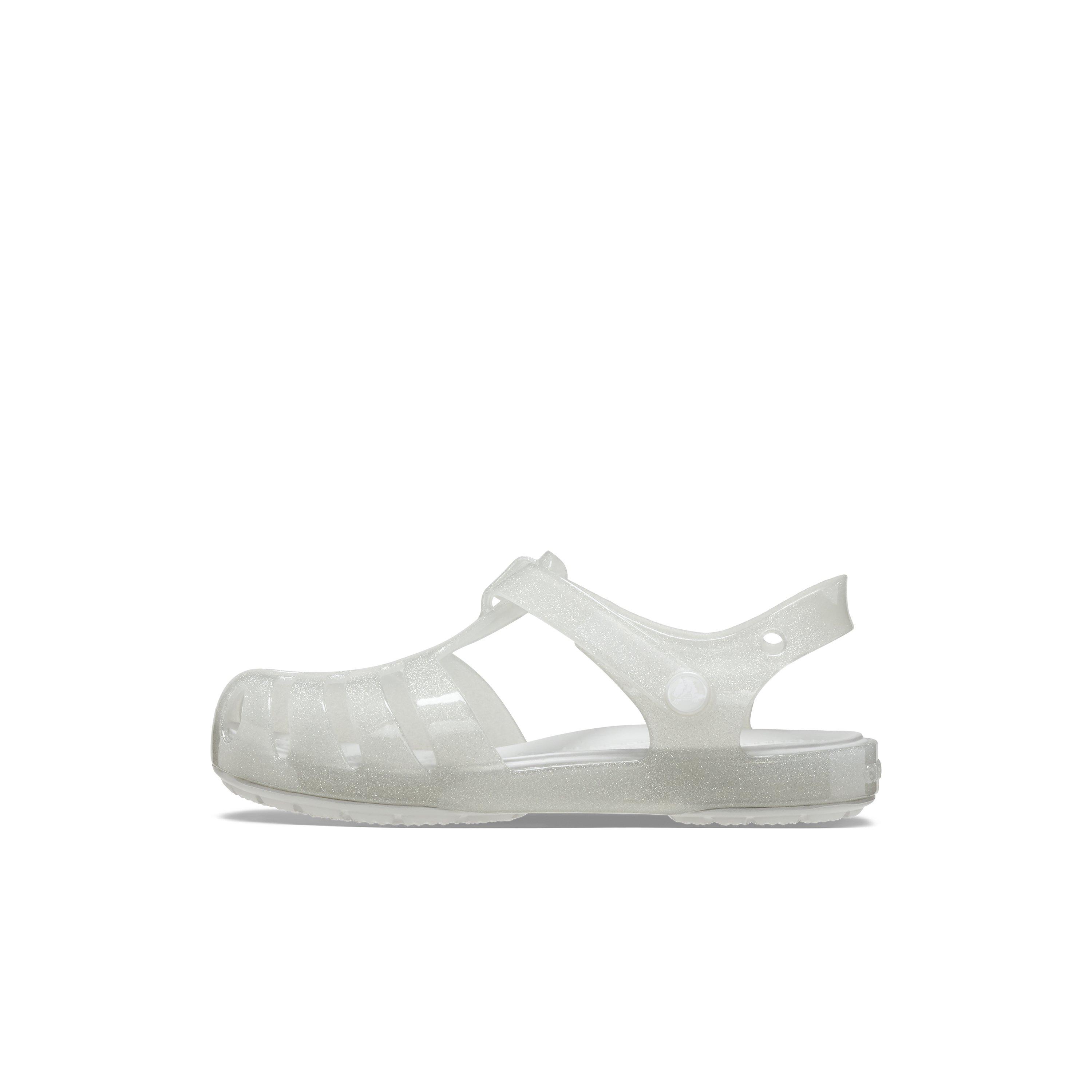 Crocs Isabella Fisherman Toddler Girls' "Silver Glitter" Sandal