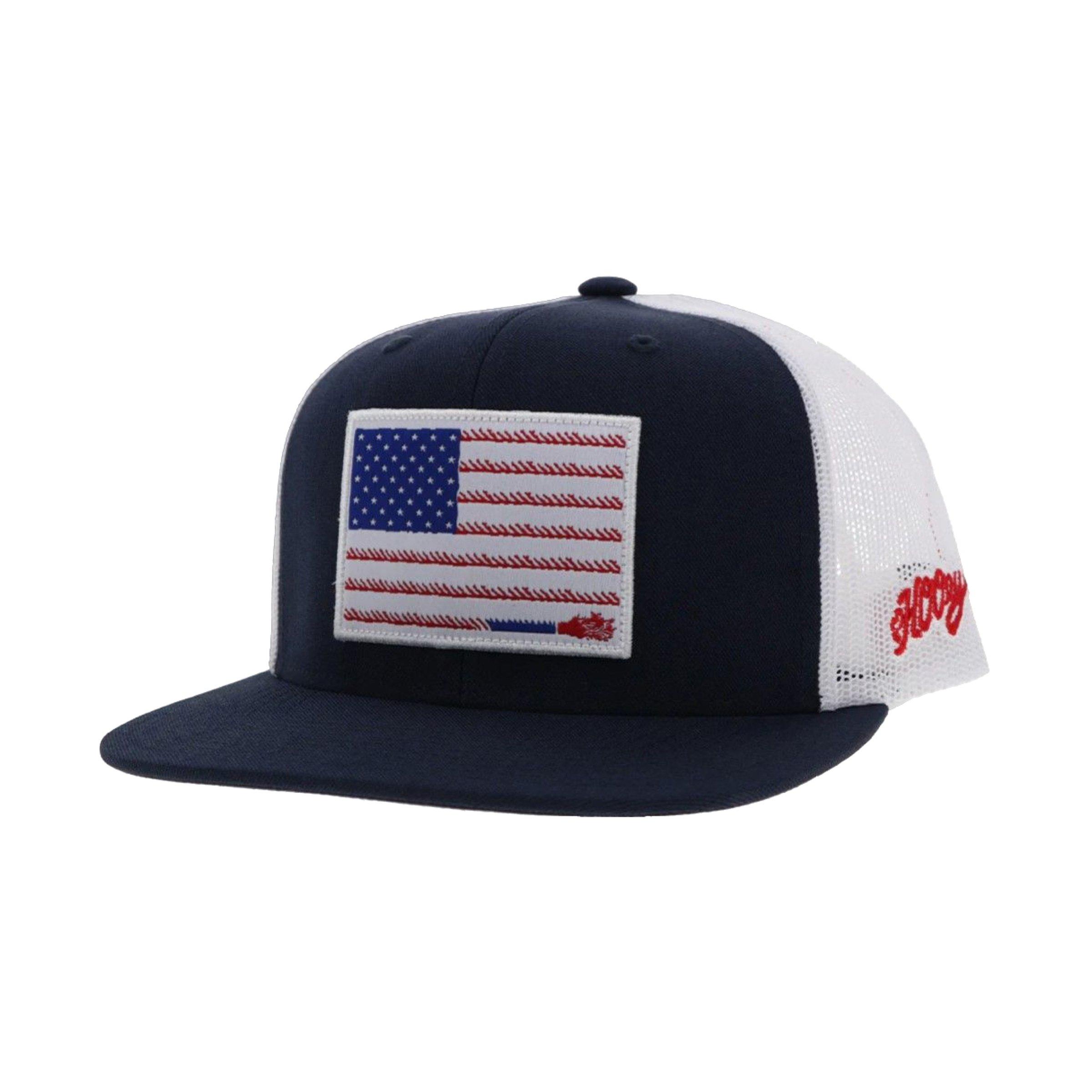 Hooey Liberty Flag Snapback Hat-Navy/White - NAVY/WHITE Thumbnail View 1