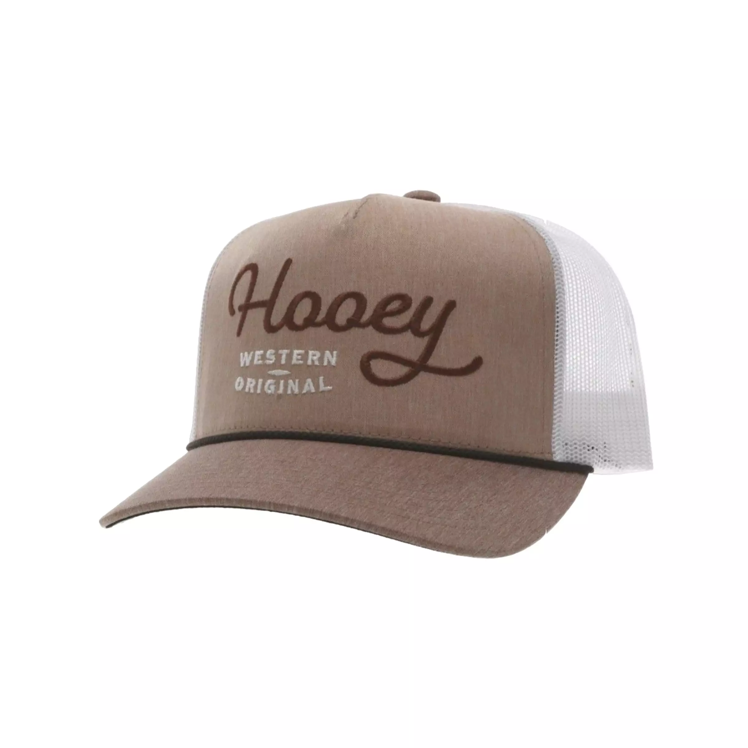 Hooey OG Snapback Hat-Tan/White - BROWN/WHITE