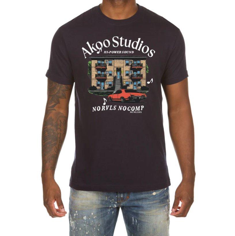 AKOO Men's Studios Tee - Navy - NAVY