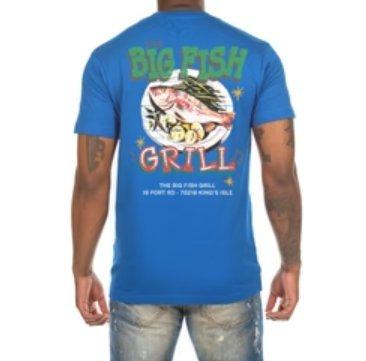 AKOO Big Fish Men's Blue Tee