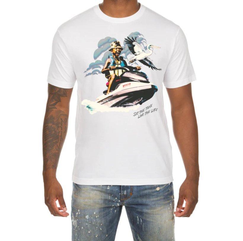 AKOO Jet Ski Men's White Tee