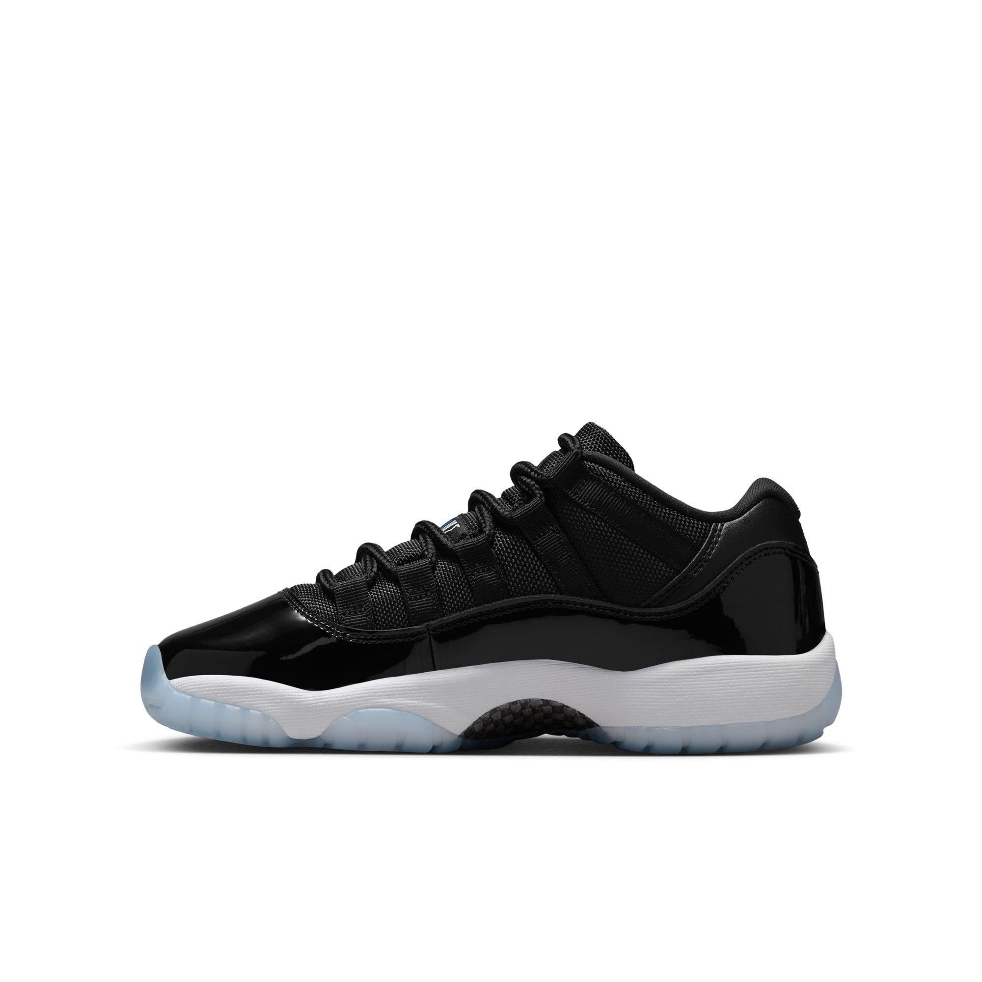 Jordan 11 Retro Low Black Varsity Royal Grade School Kids Shoe Hibbett