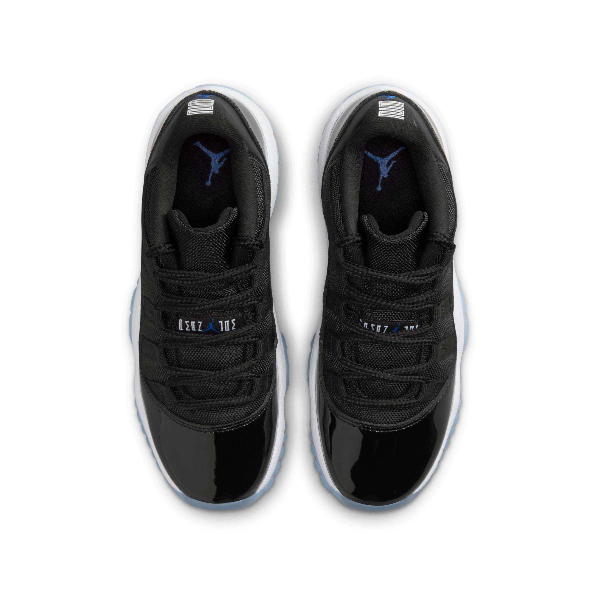 Jordan 11 Retro Low "Black/Varsity Royal" Grade School Kids' Shoe - BLACK/VARSITY ROYAL/WHITE Thumbnail View 9