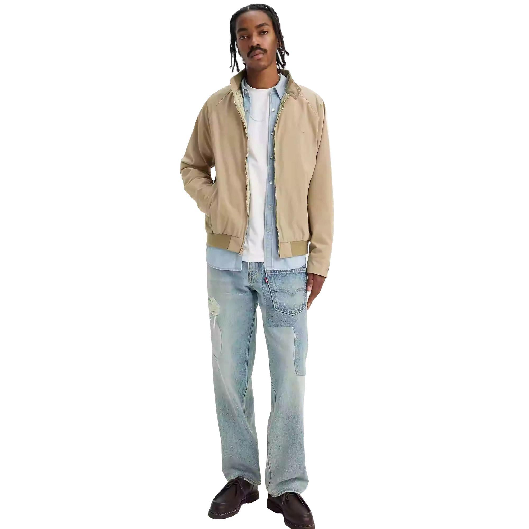 Levi's Men's 568 Patch Yourself Premium Loose Denim Jeans - BLUE Thumbnail View 5