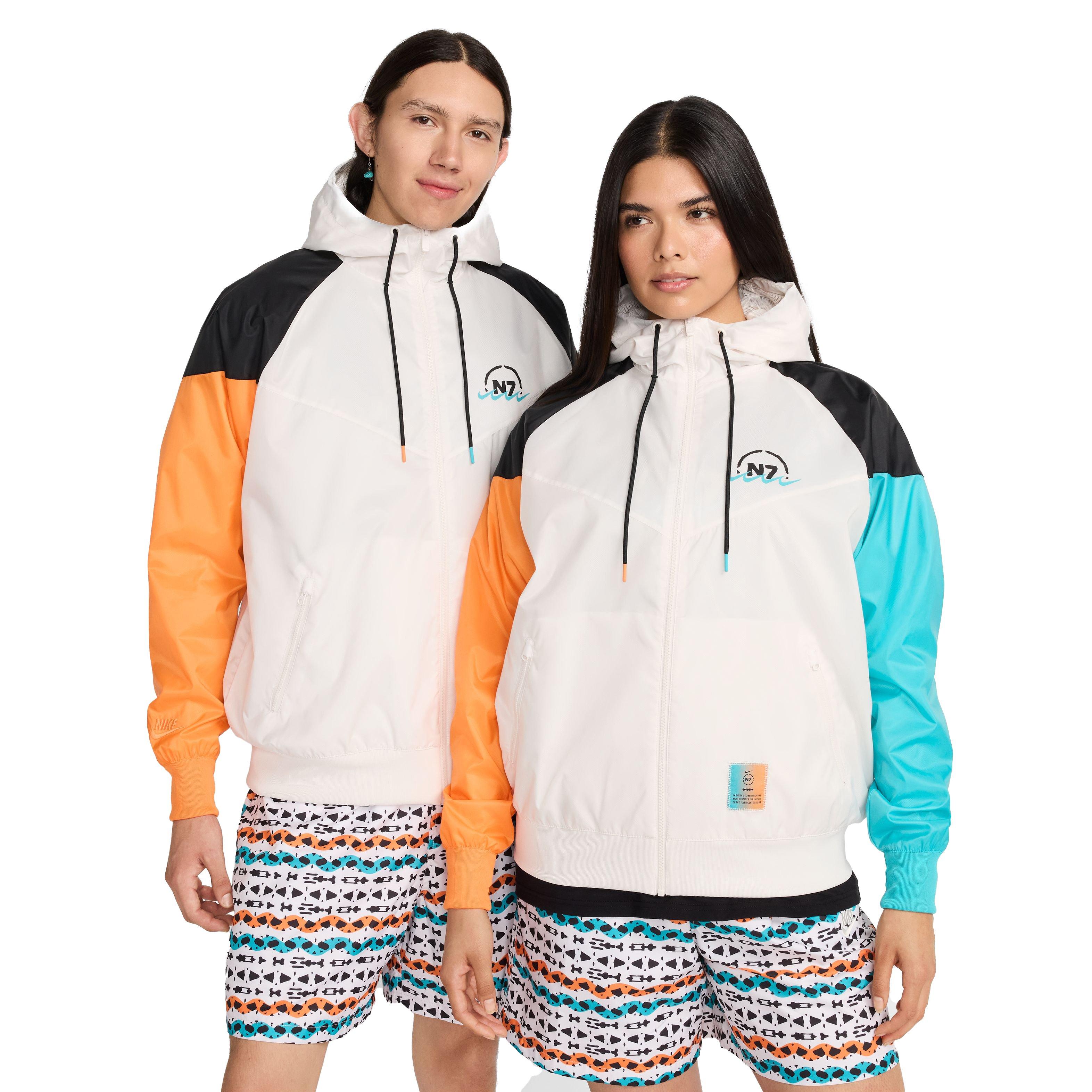 Nike Men's N7 Woven Windrunner Hooded Jacket - GREY Thumbnail View 3