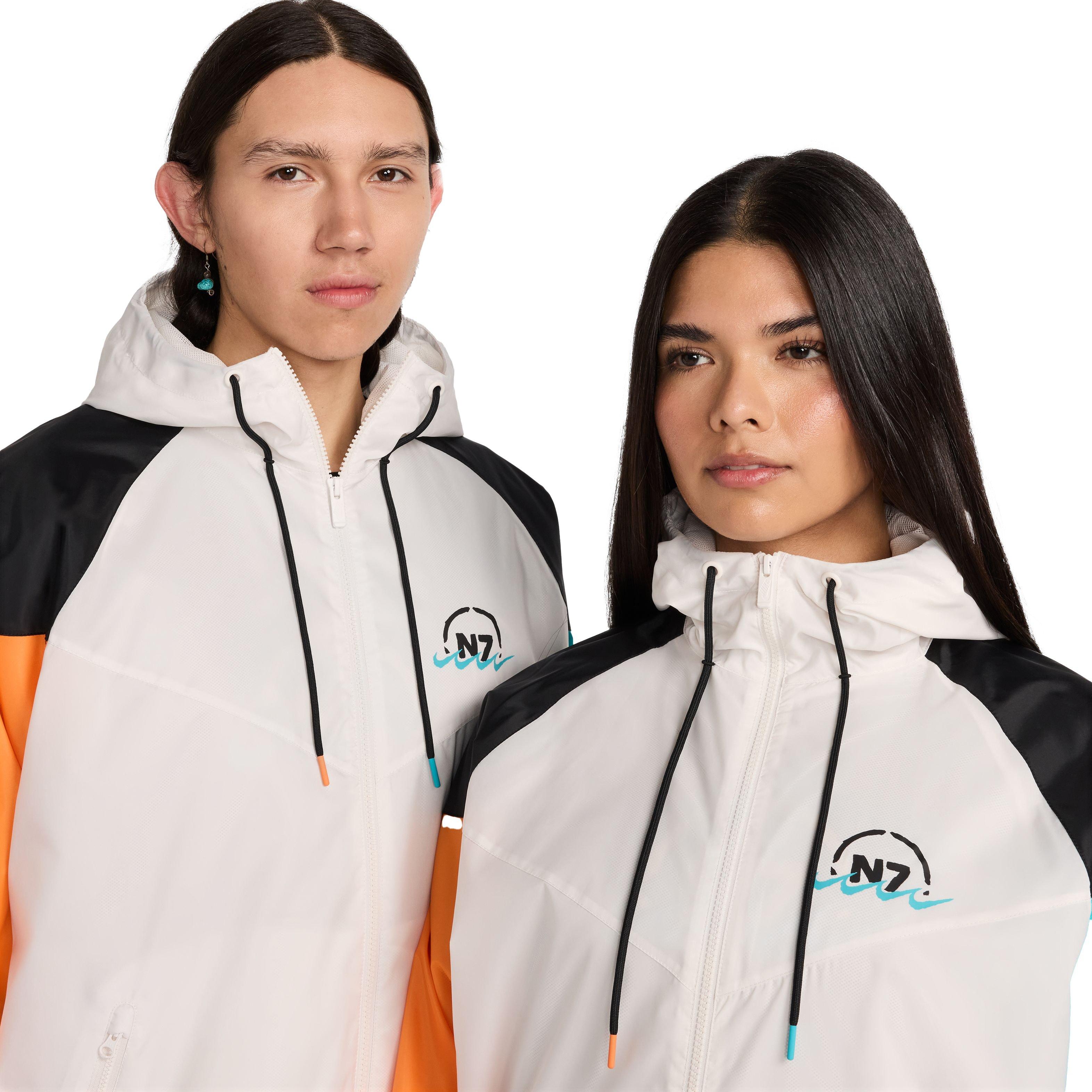 Nike Men's N7 Woven Windrunner Hooded Jacket - GREY Thumbnail View 4