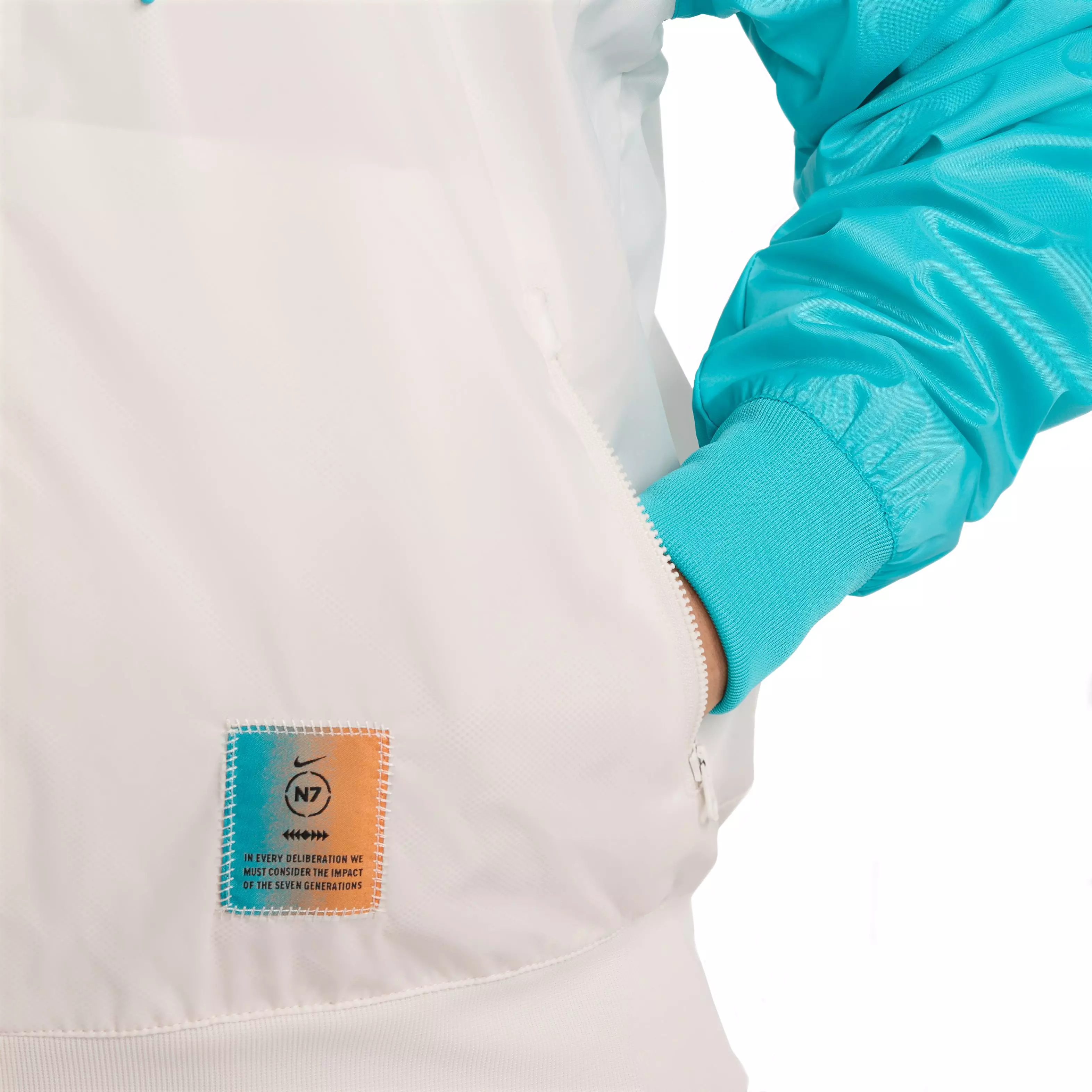 Nike Men's N7 Woven Windrunner Hooded Jacket - GREY