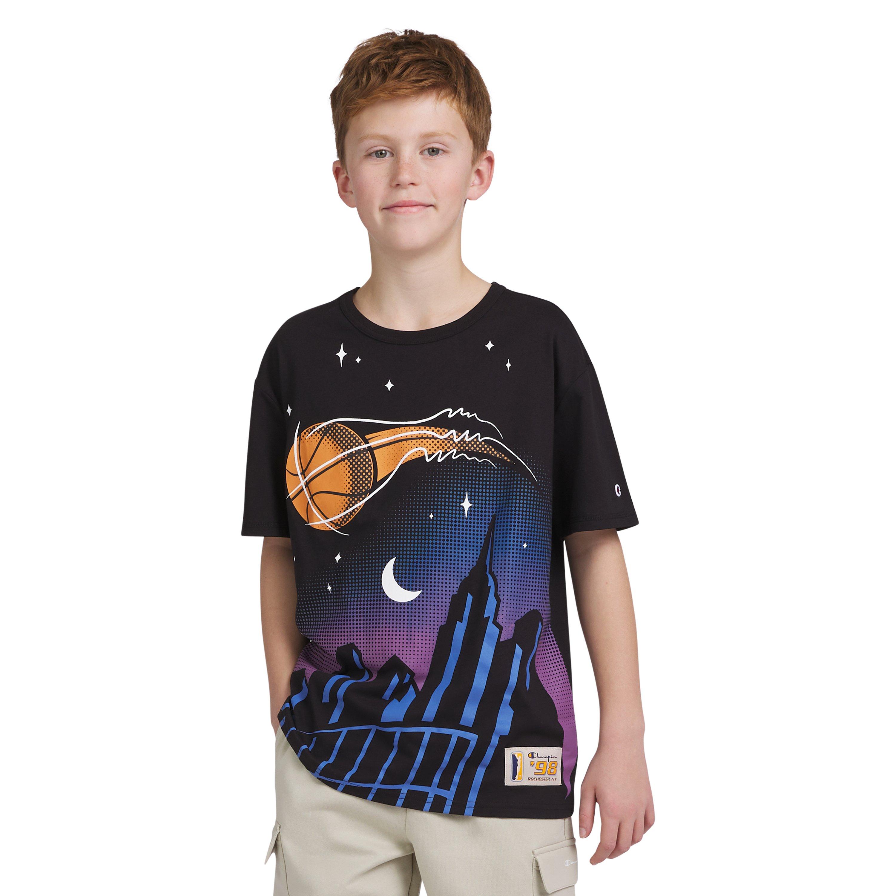 Champion Big Boys' City Tee - BLACK Thumbnail View 1