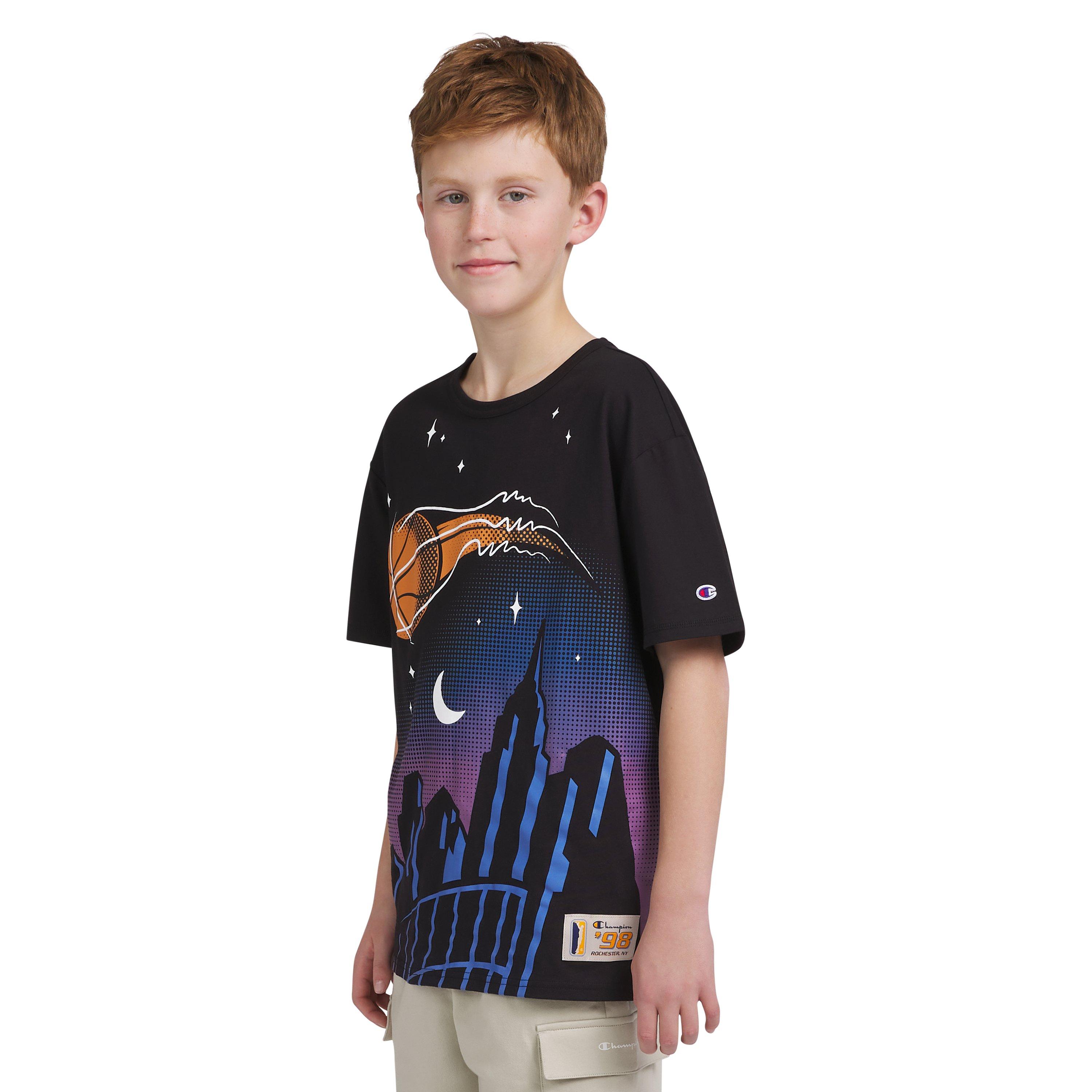 Champion Big Boys' City Tee - BLACK Thumbnail View 3