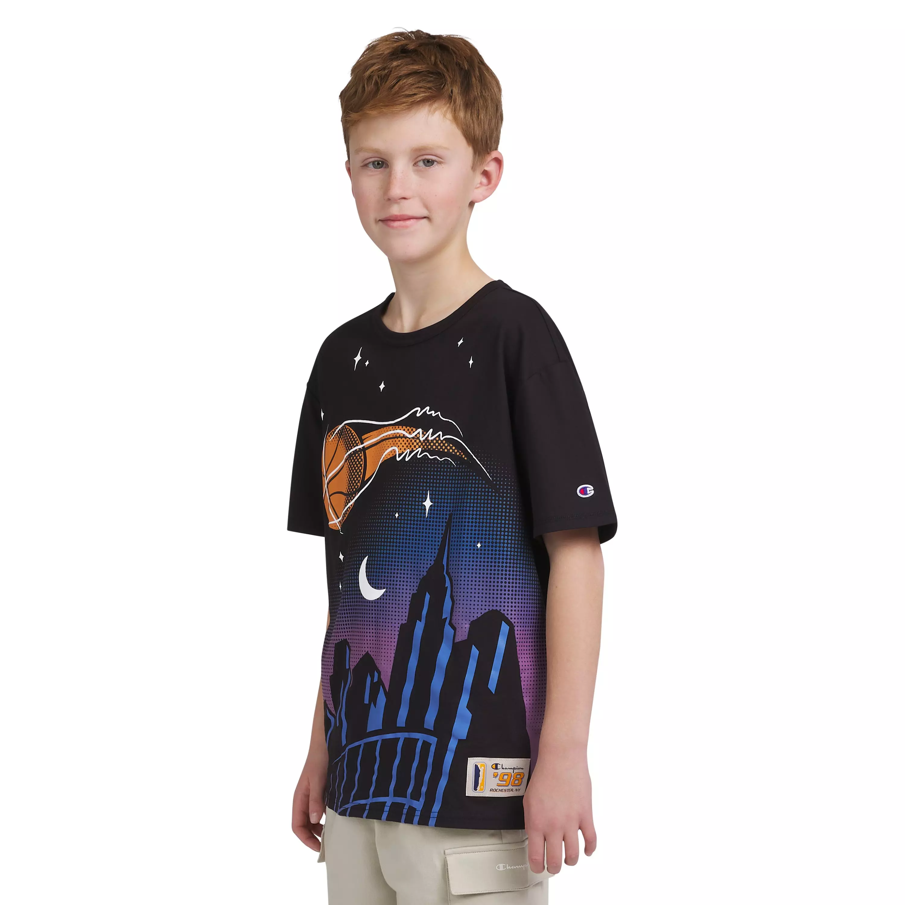 Champion Big Boys' City Tee - BLACK
