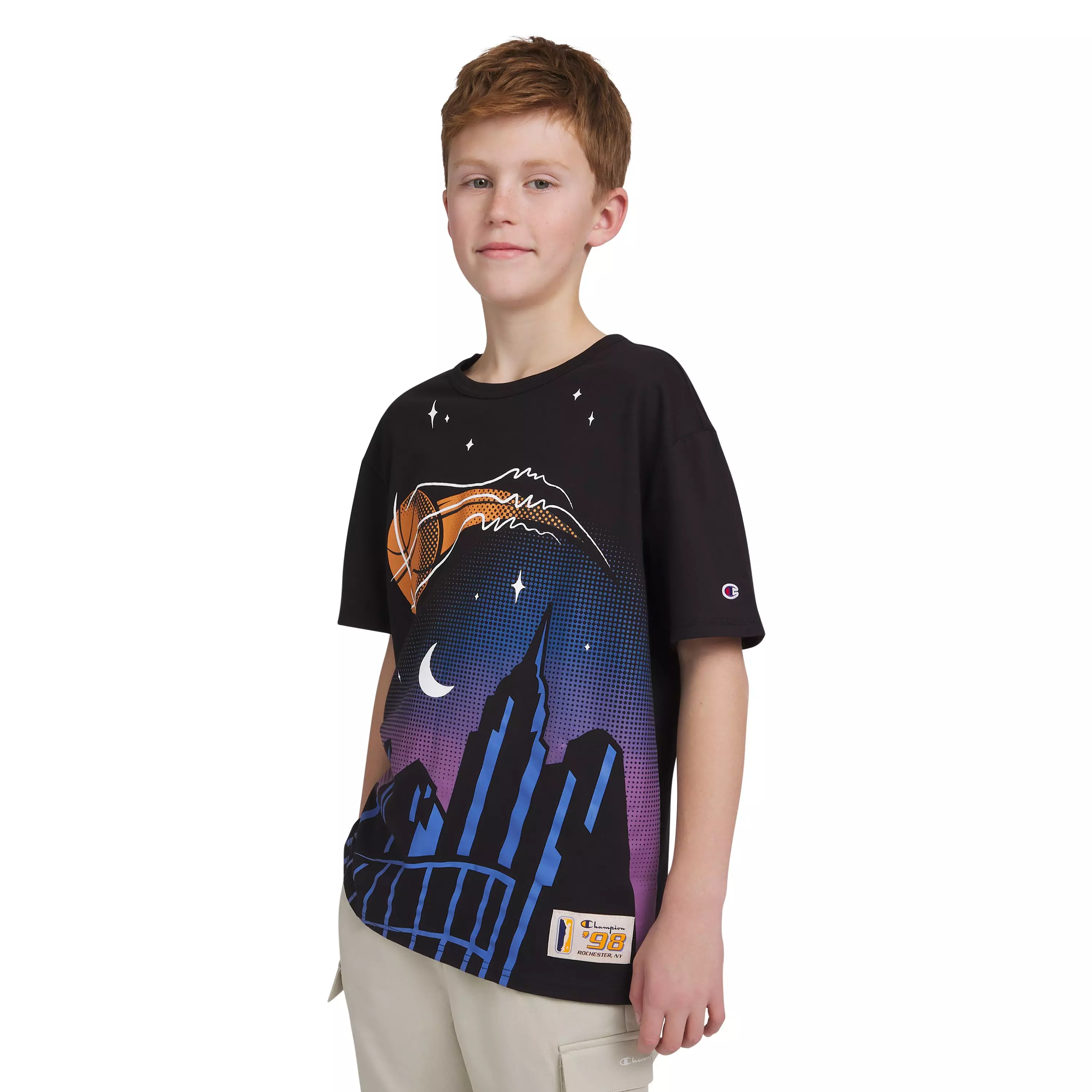 Champion Big Boys' City Tee - BLACK