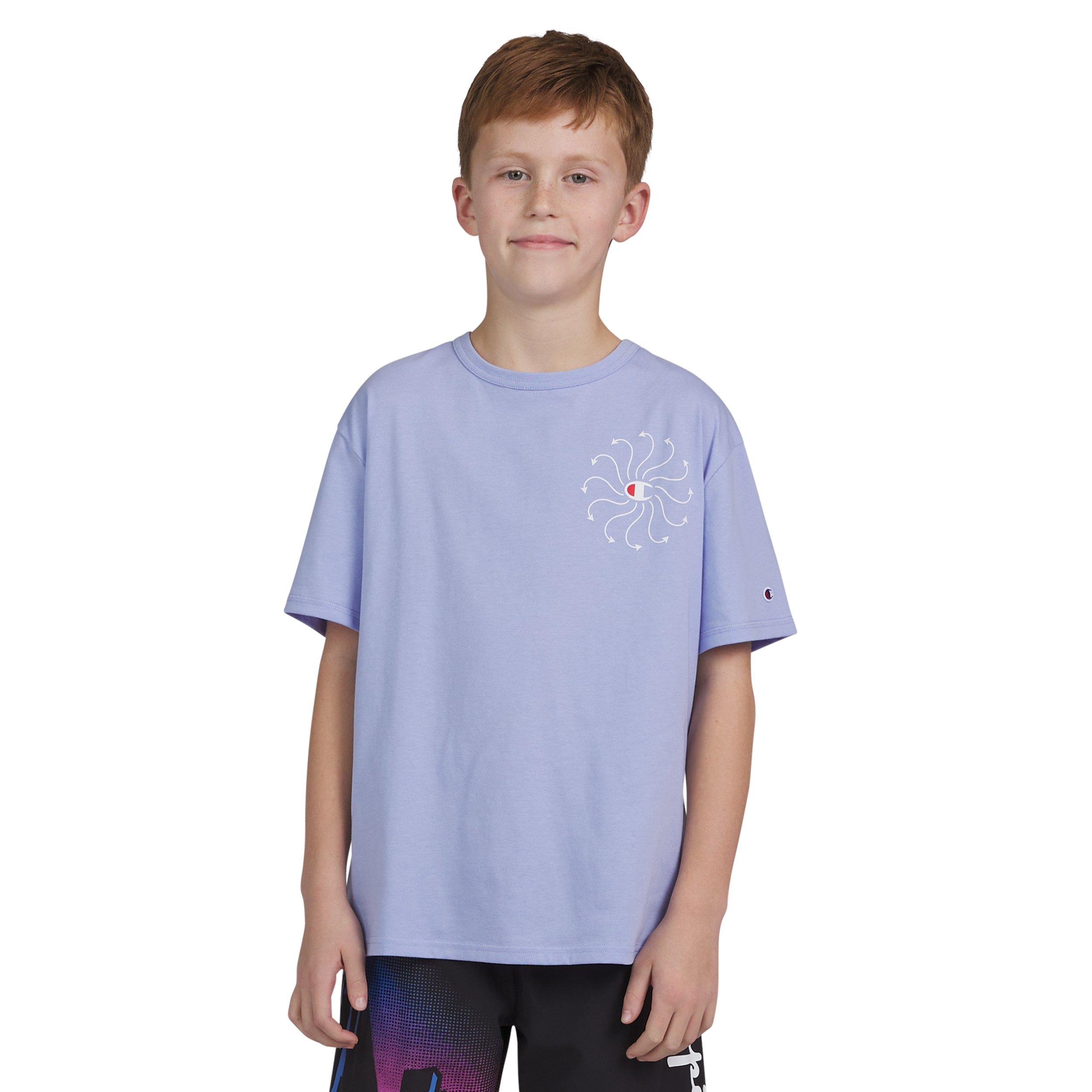 Champion Big Boys Basketball Logo Tee - PURPLE Thumbnail View 1