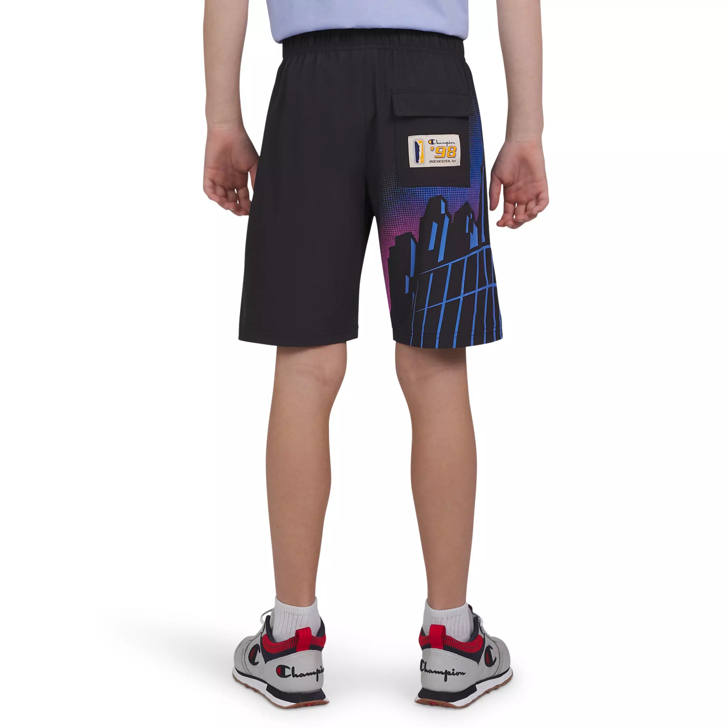Champion Big Boys' City Woven Shorts - BLACK