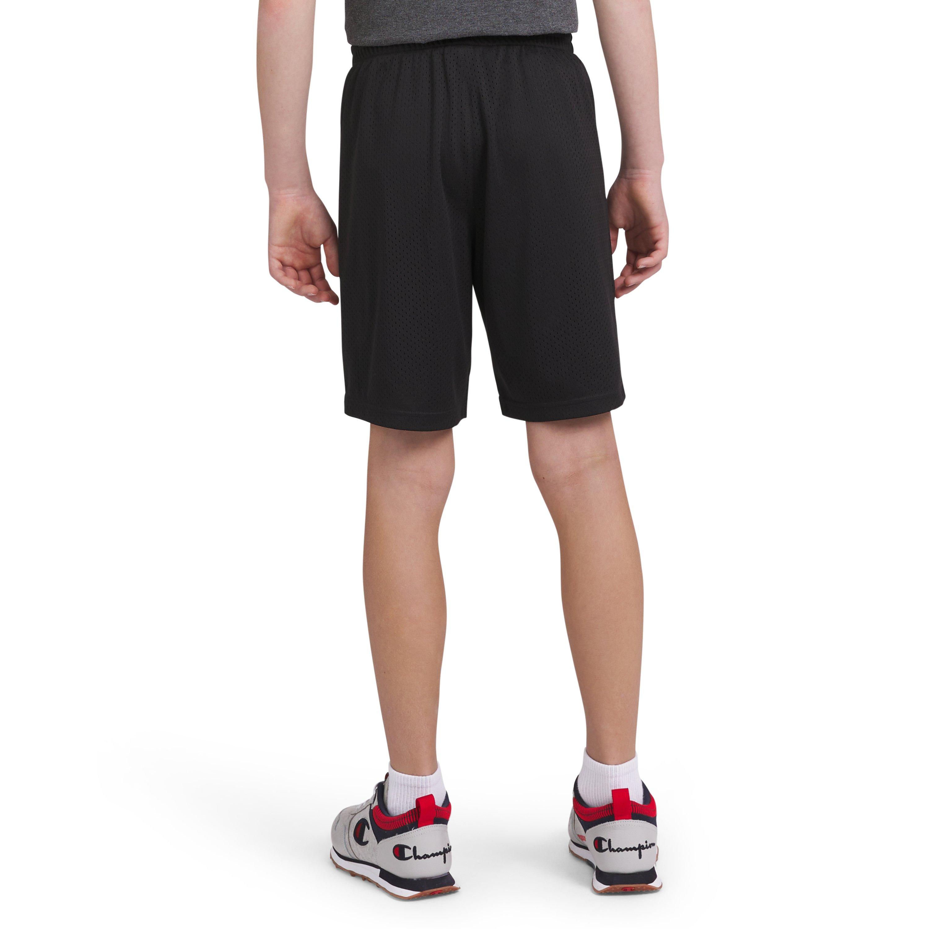 Champion Big Boys' Mesh Shorts - BLACK Thumbnail View 2