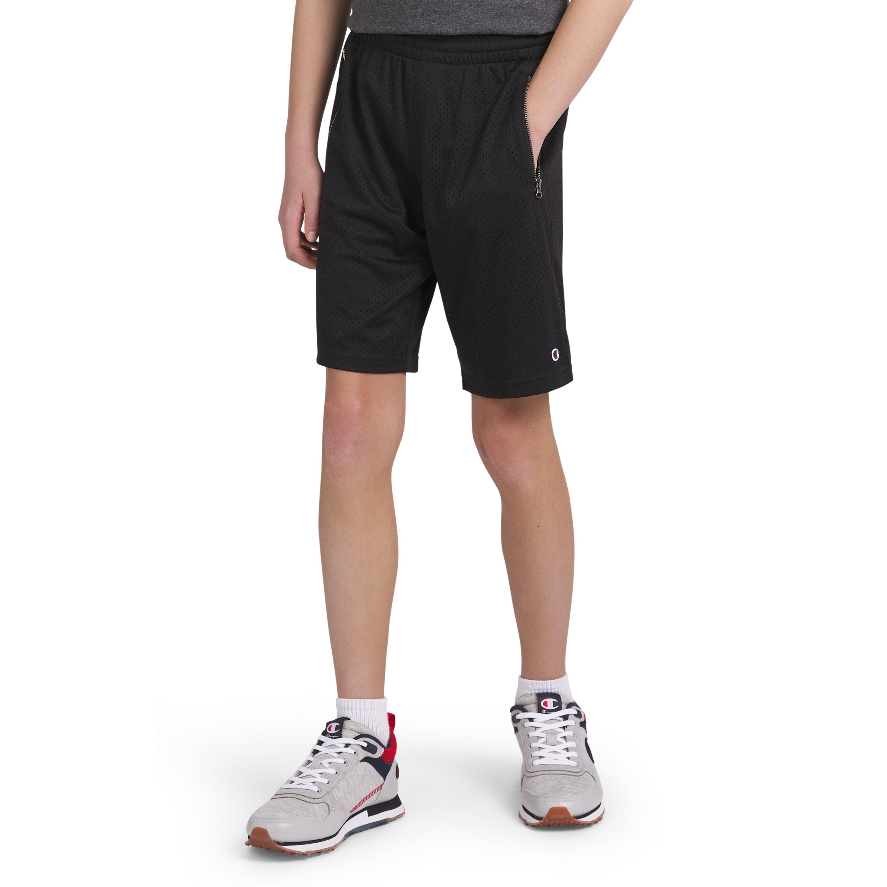 Champion Big Boys' Mesh Shorts - BLACK Thumbnail View 4