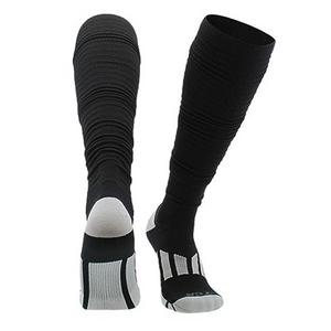 TCK Scrunch Adult Football Socks - Black/White