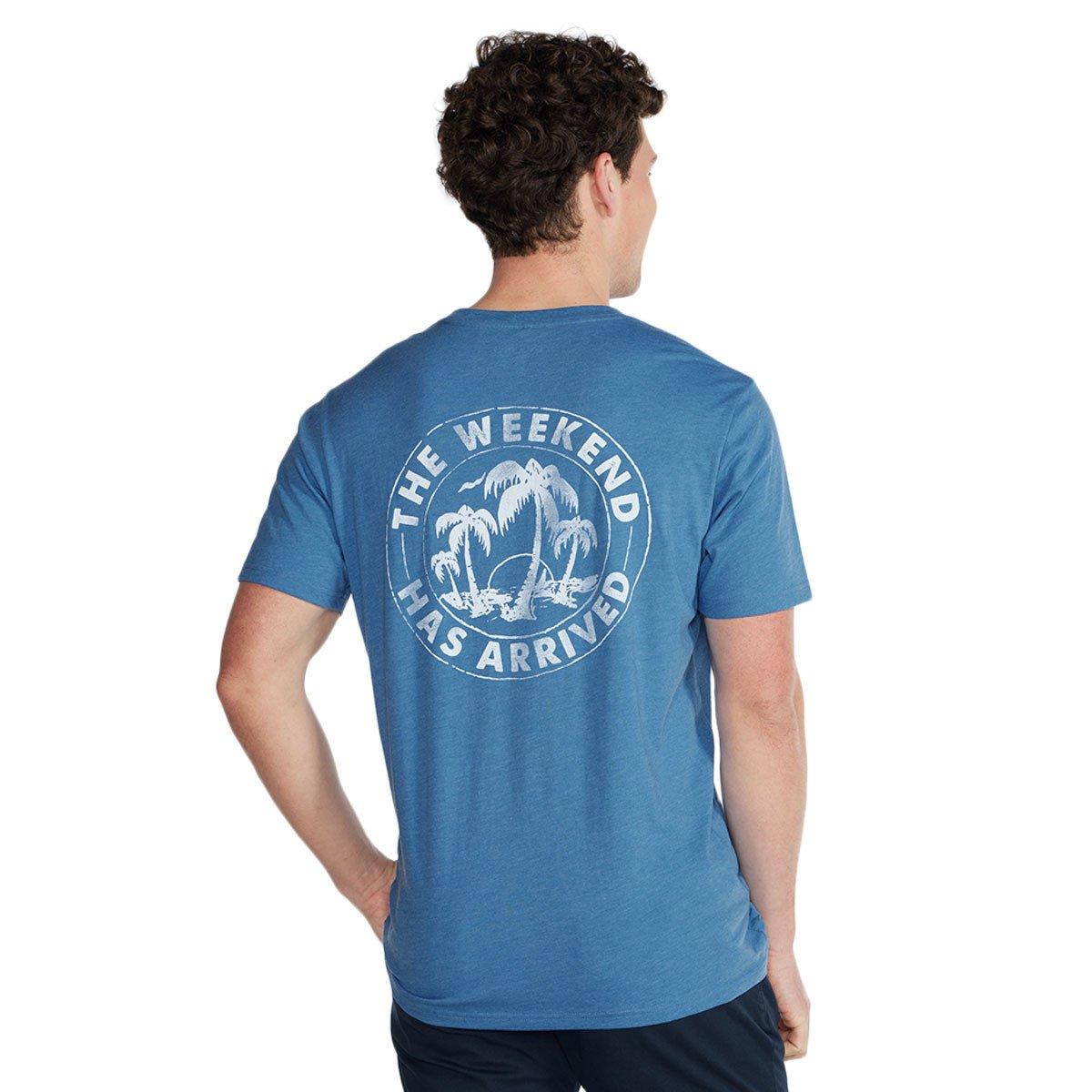 Chubbies Men's The Relaxer T-Shirt - BLUE Thumbnail View 2