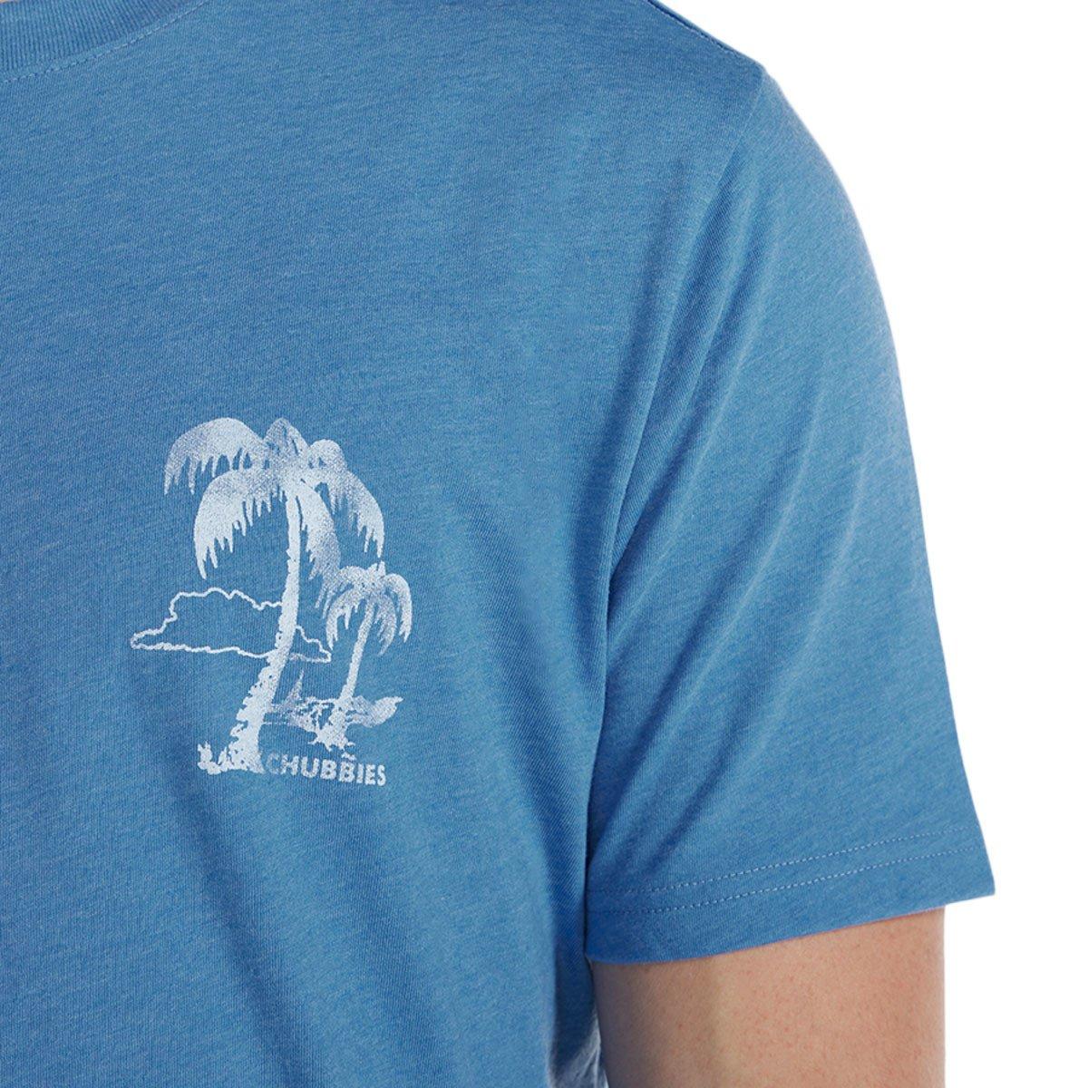 Chubbies Men's The Relaxer T-Shirt - BLUE Thumbnail View 4