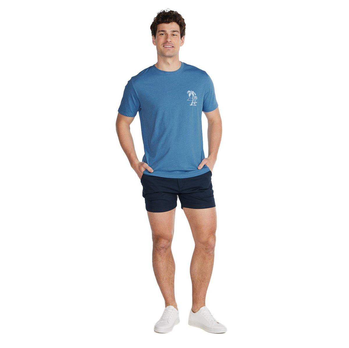 Chubbies Men's The Relaxer T-Shirt - BLUE Thumbnail View 5