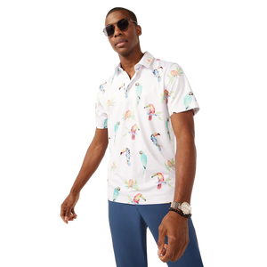 Chubbies Men's The Dude Where's Macaw Performance Polo